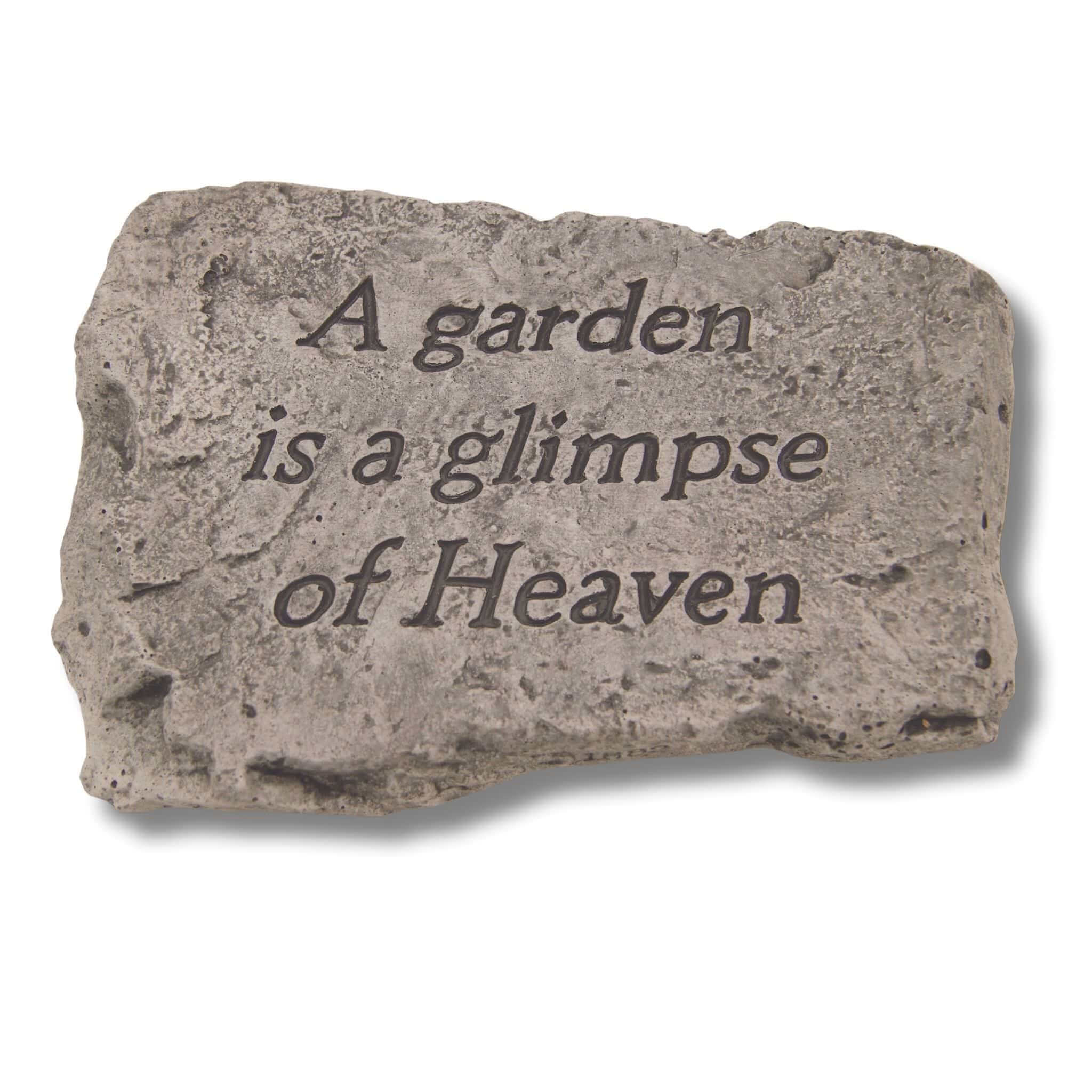 Glimpse of Heaven Concrete Garden Greeting Stone