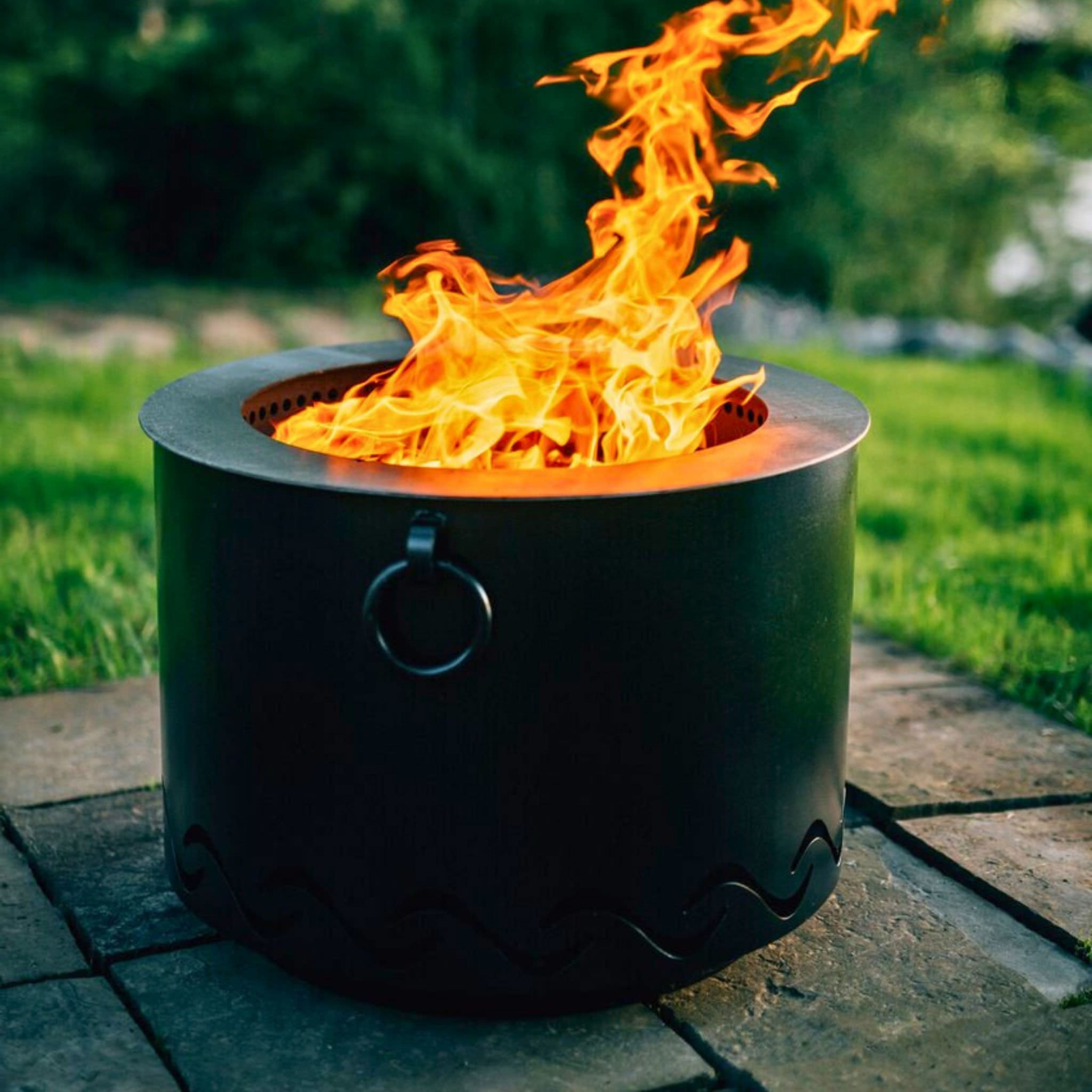 Mesa Smokeless Wood Burning Steel Fire Pit - Fire Pit Art
