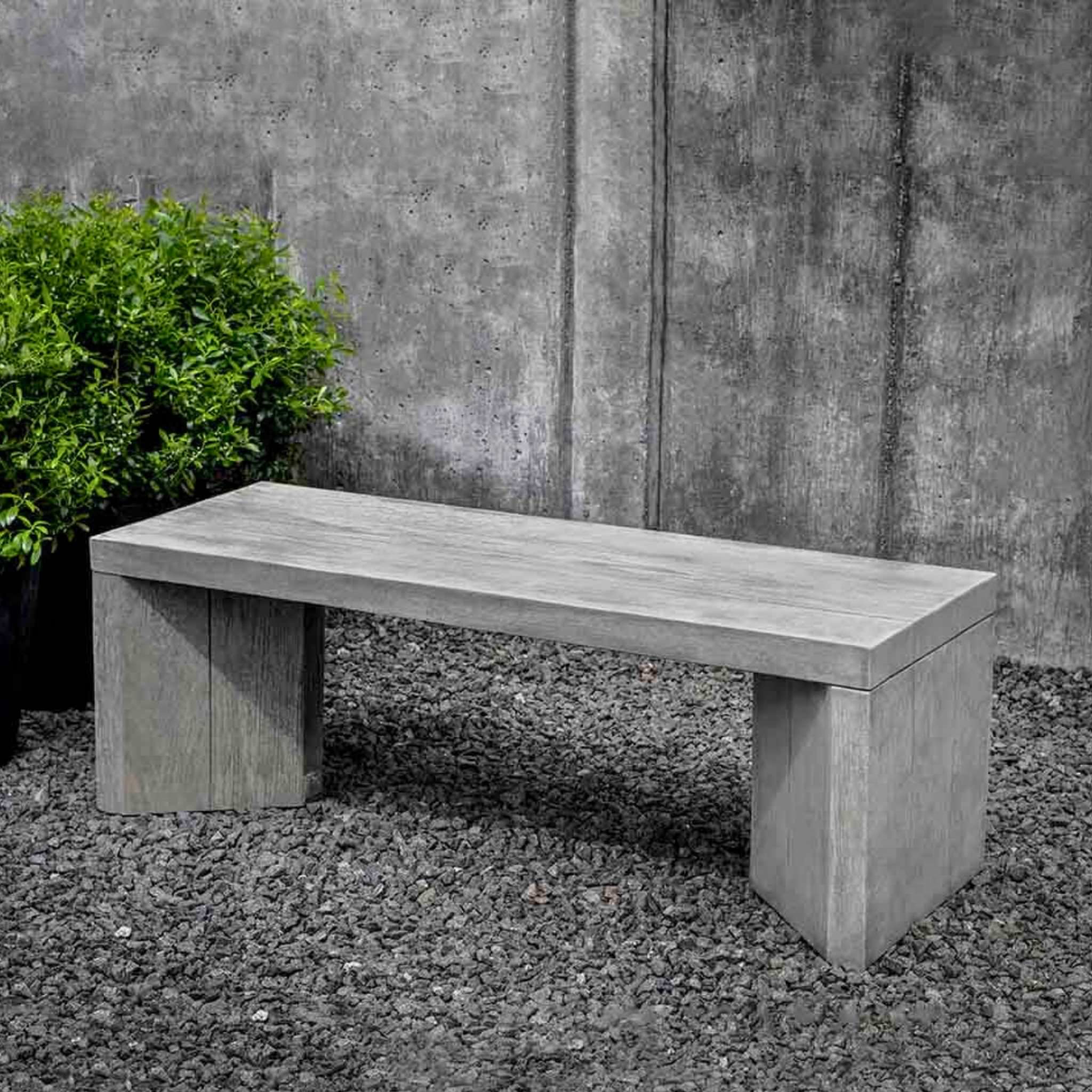 Chênes Brut Concrete Garden Bench - Campania #BE134