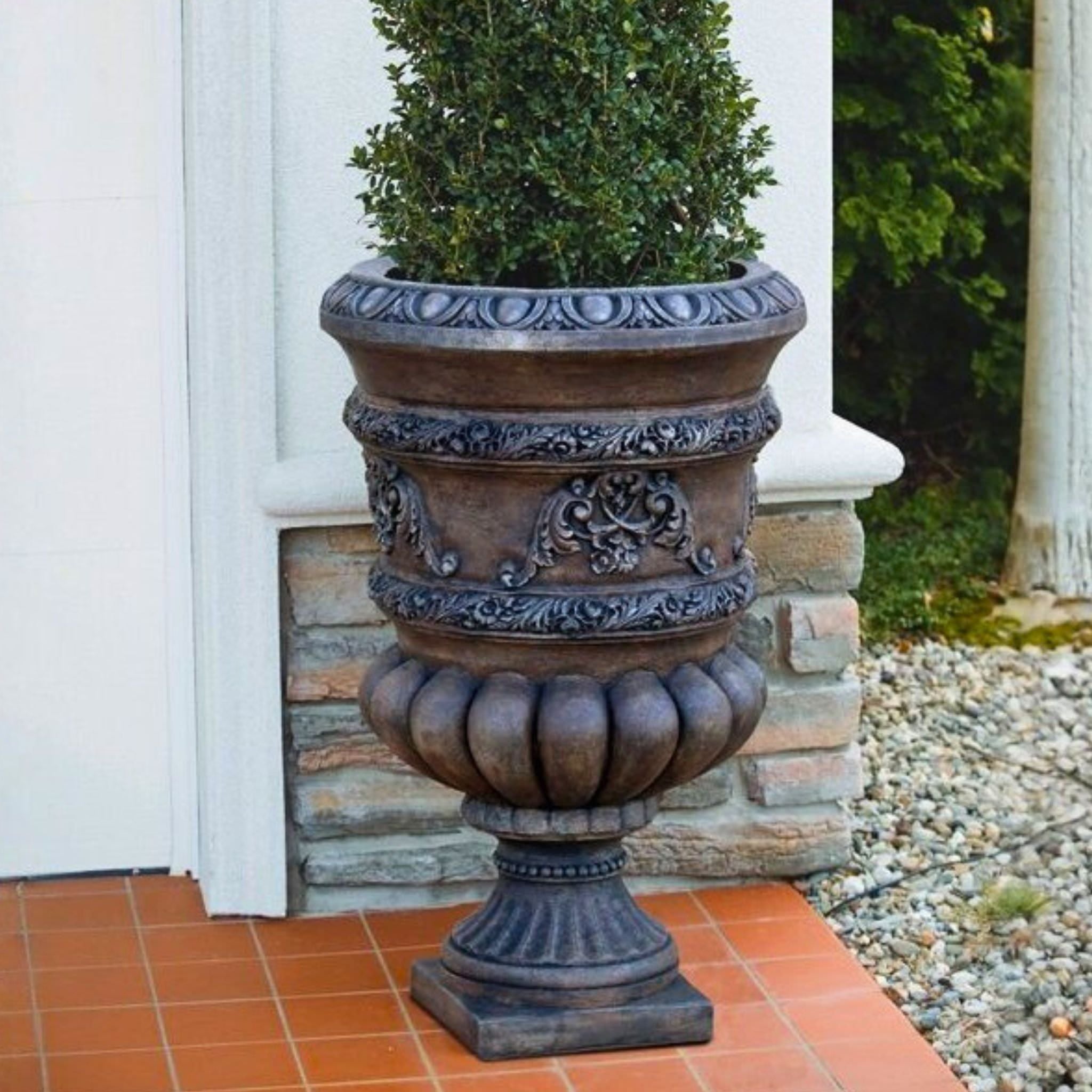 Constantine Concrete Urn Planter - Massarellis #6959