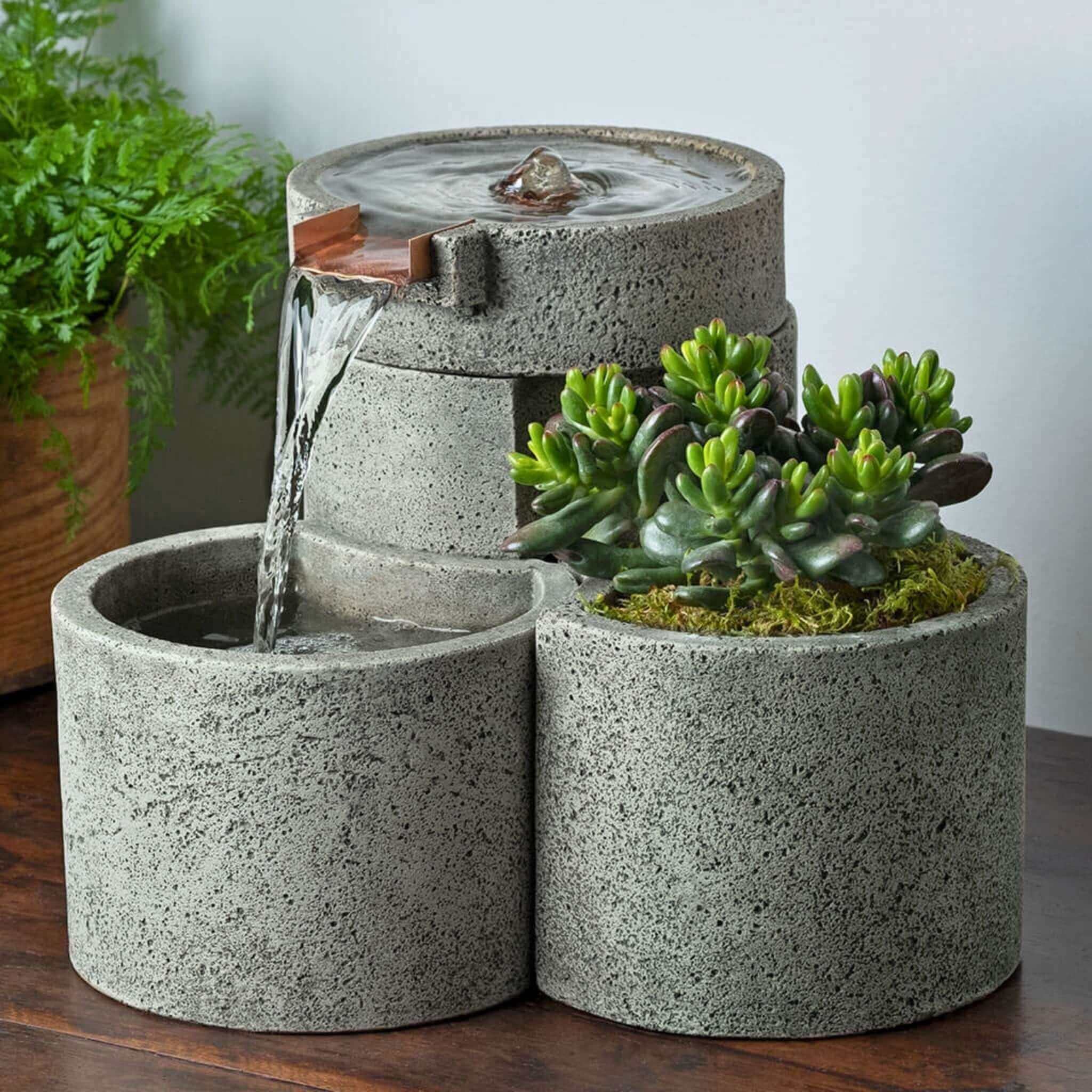 Venn Concrete Tabletop Fountain - Thumbnail 2