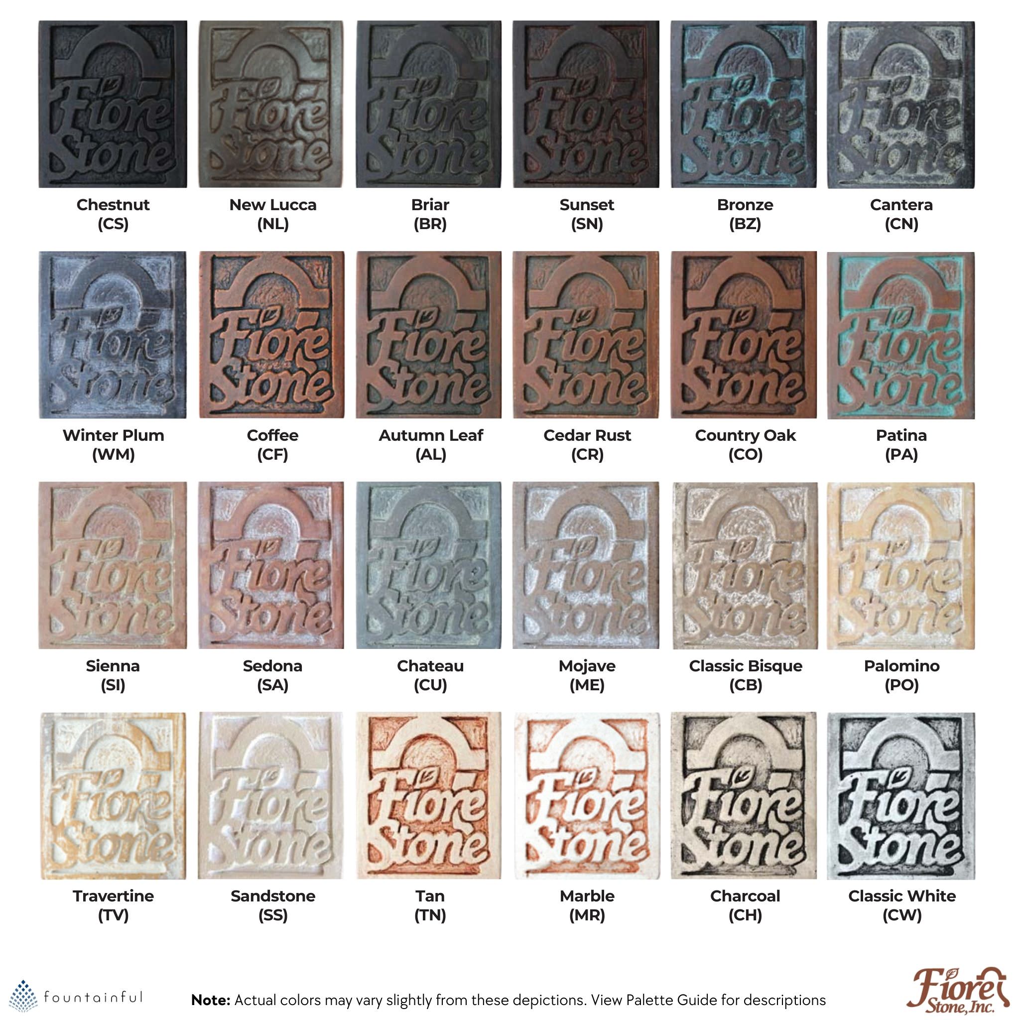 Fiore Stone Garden Bench - Thumbnail 3