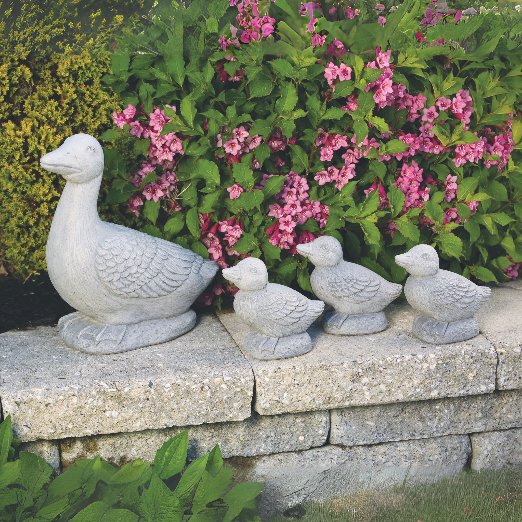 #2820 Duck Set Concrete Garden Statues - Massarellis #2820