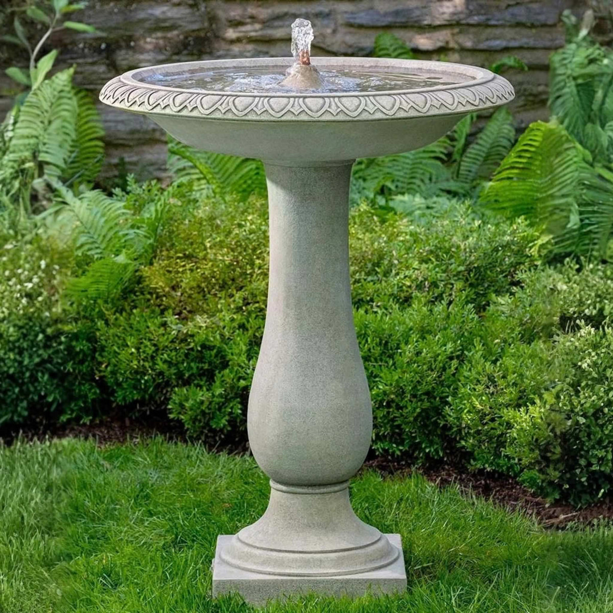 Soane Concrete Bubbler Fountain - Campania #FT417 - Handmade Garden Decor