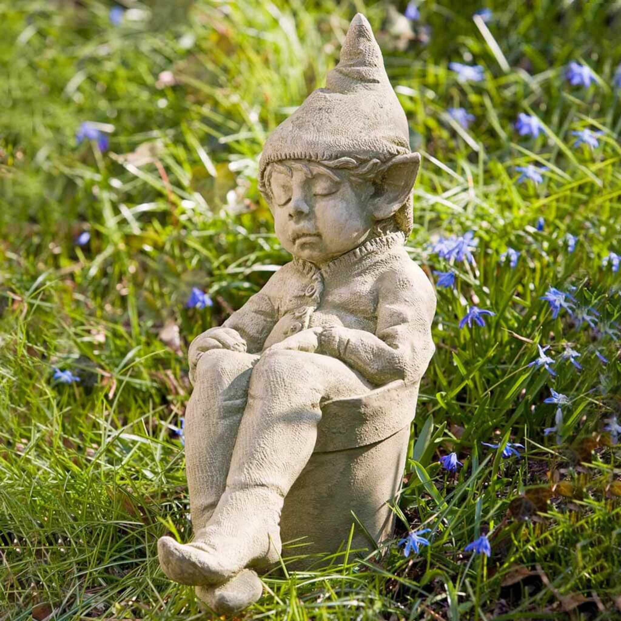 Joe The Garden Elf Concrete Statue - Campania #S306