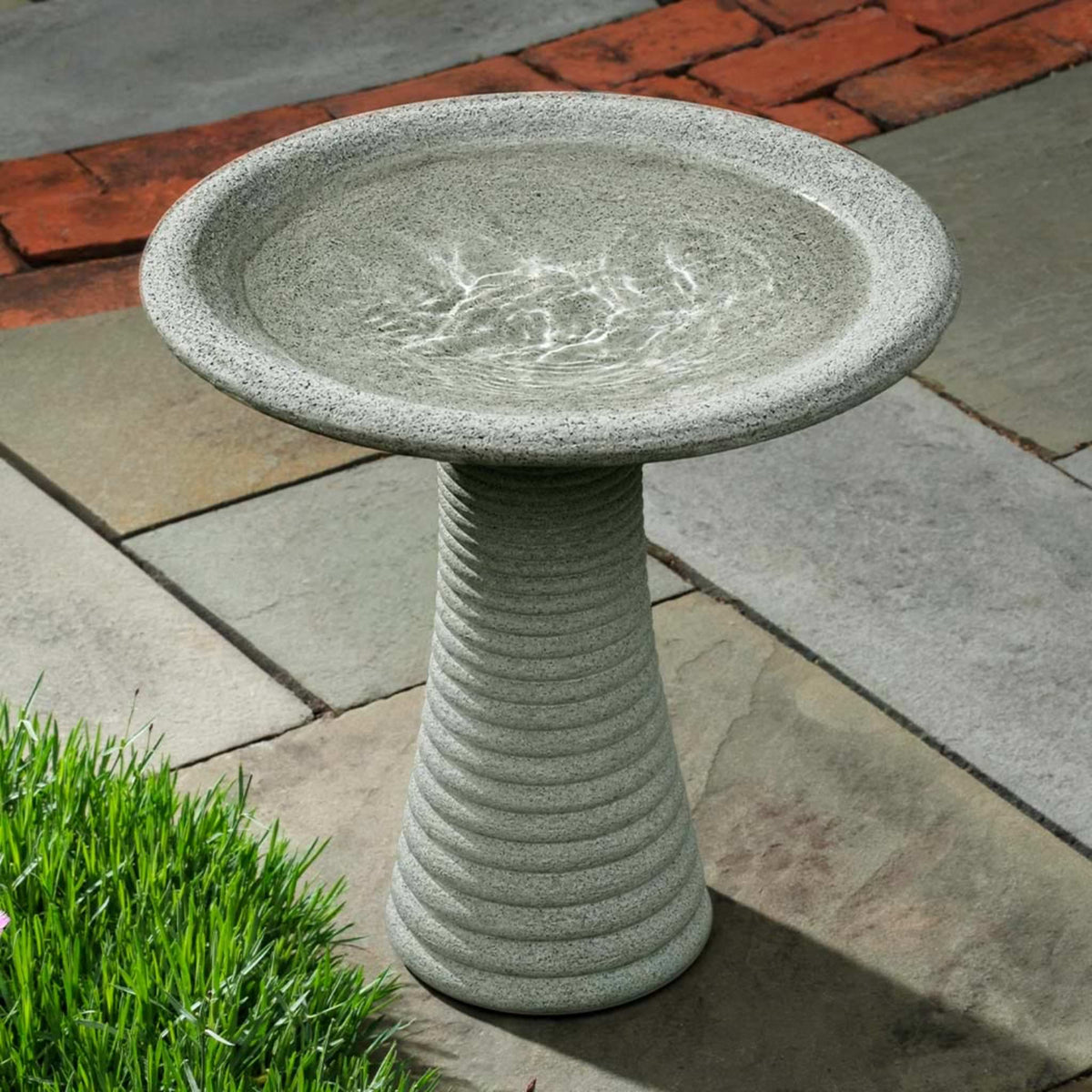 Coco Concrete Bird Bath - Campania #B220 - Handmade Garden Decor