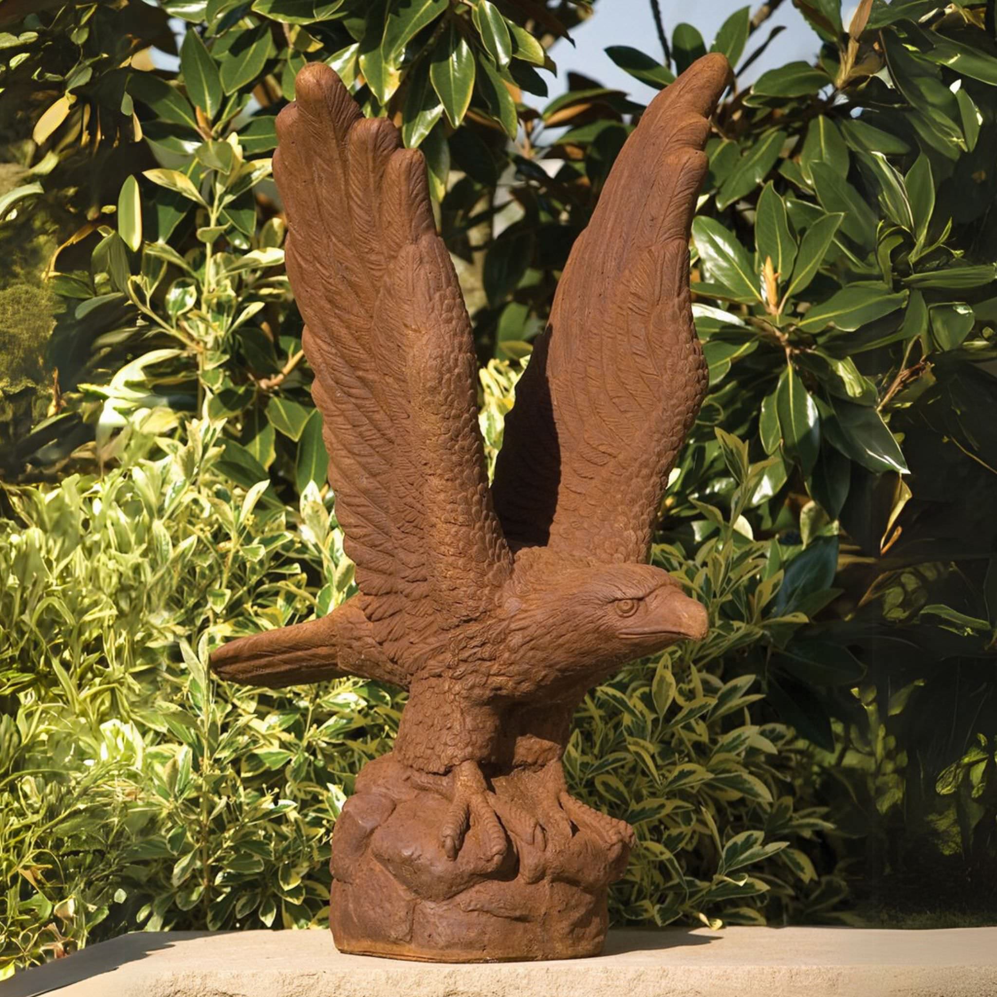 Patriot Eagle Concrete Garden Statue - Massarellis #4530