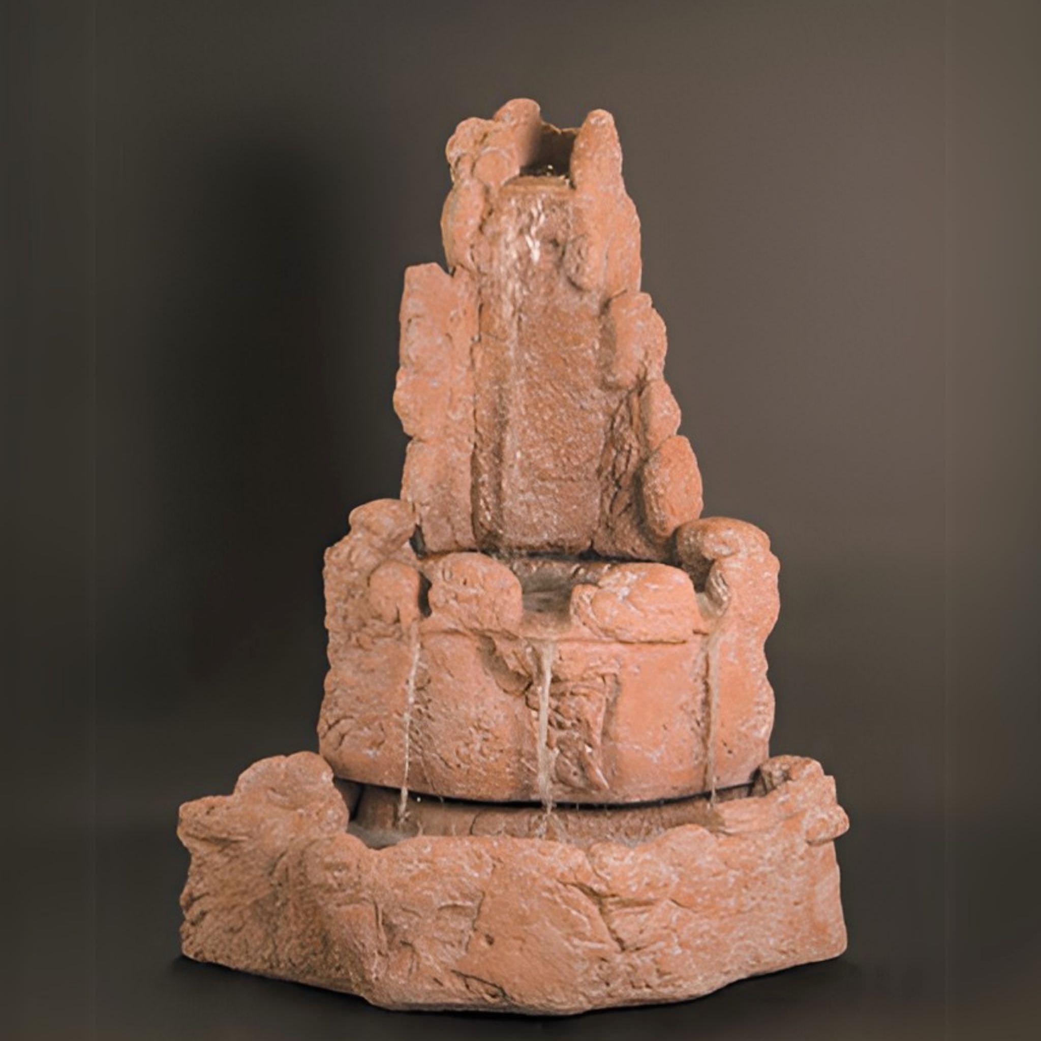 Medium Corner Rock Wall Fountain - Fiore #2041FM