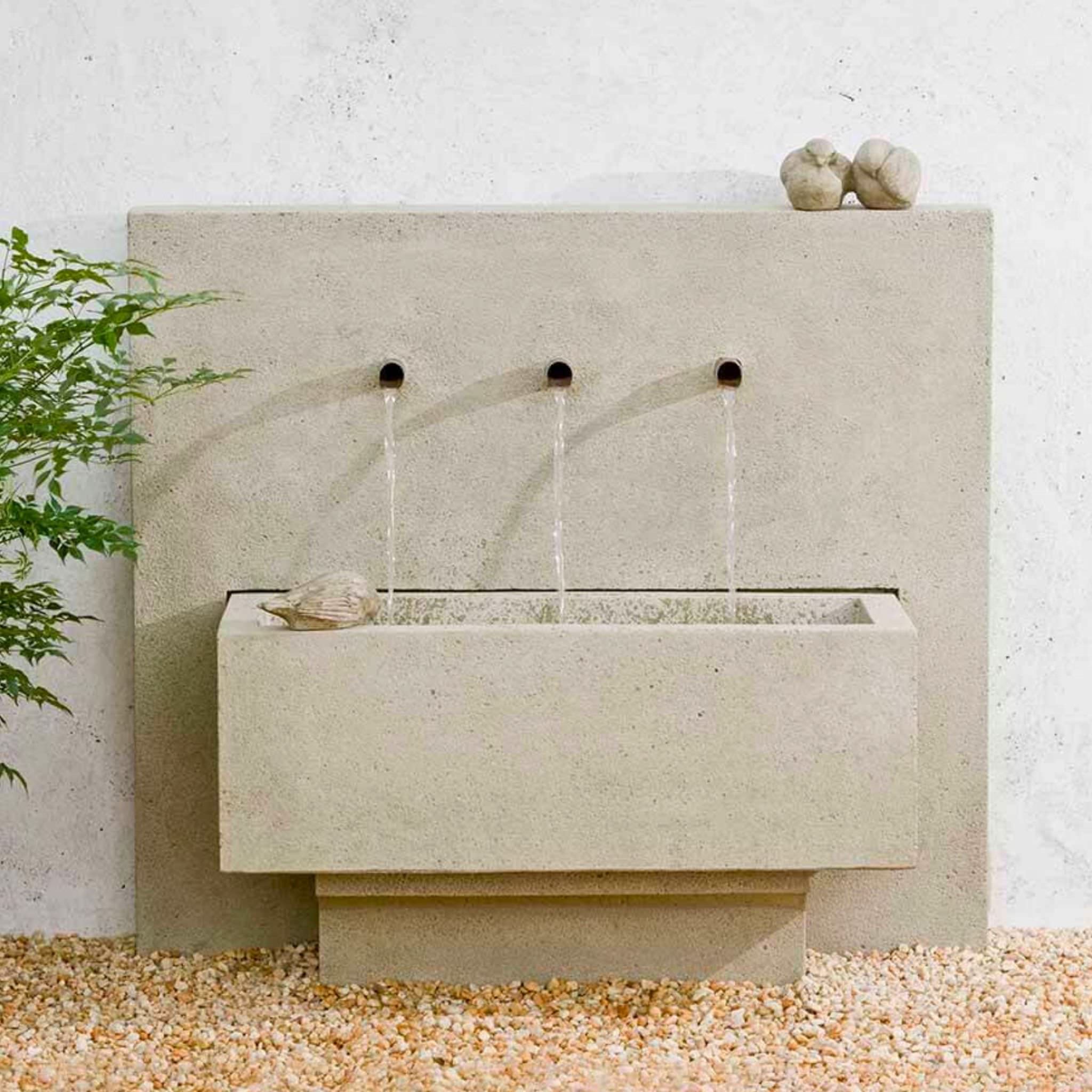 X3 Concrete Wall Fountain - Campania #FT125