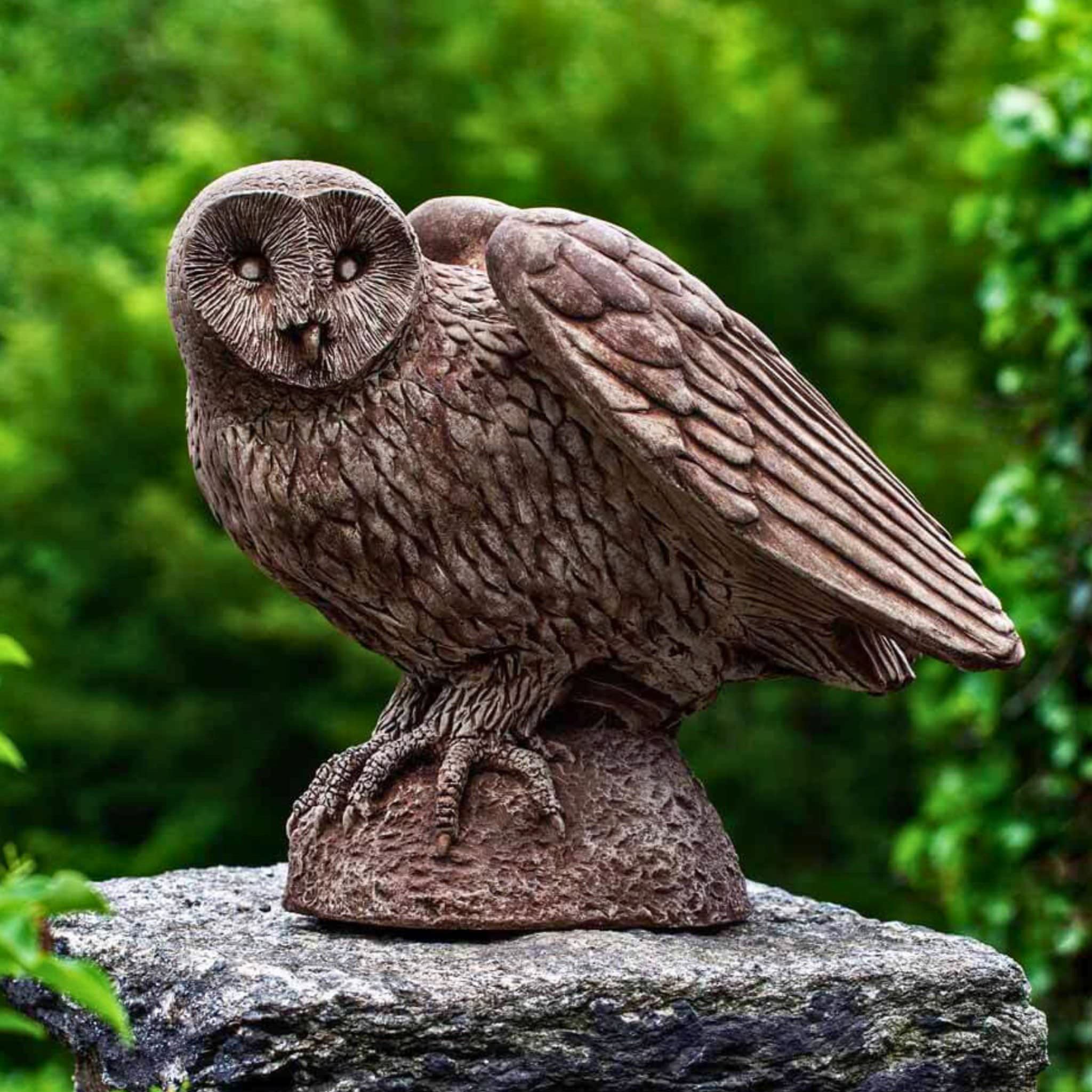 Barny the Owl Concrete Garden Statue - Campania #A511