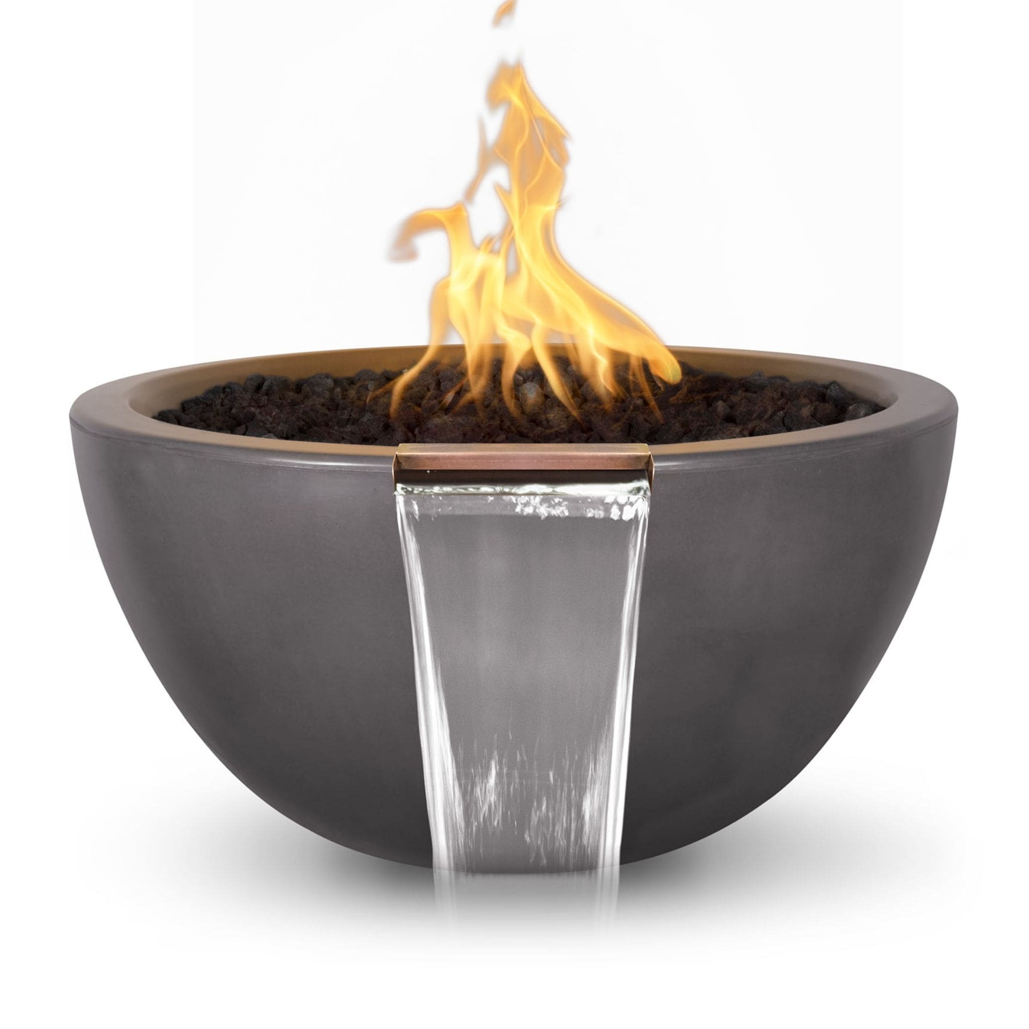 Luna Concrete Fire & Water Bowl - The Outdoor Plus