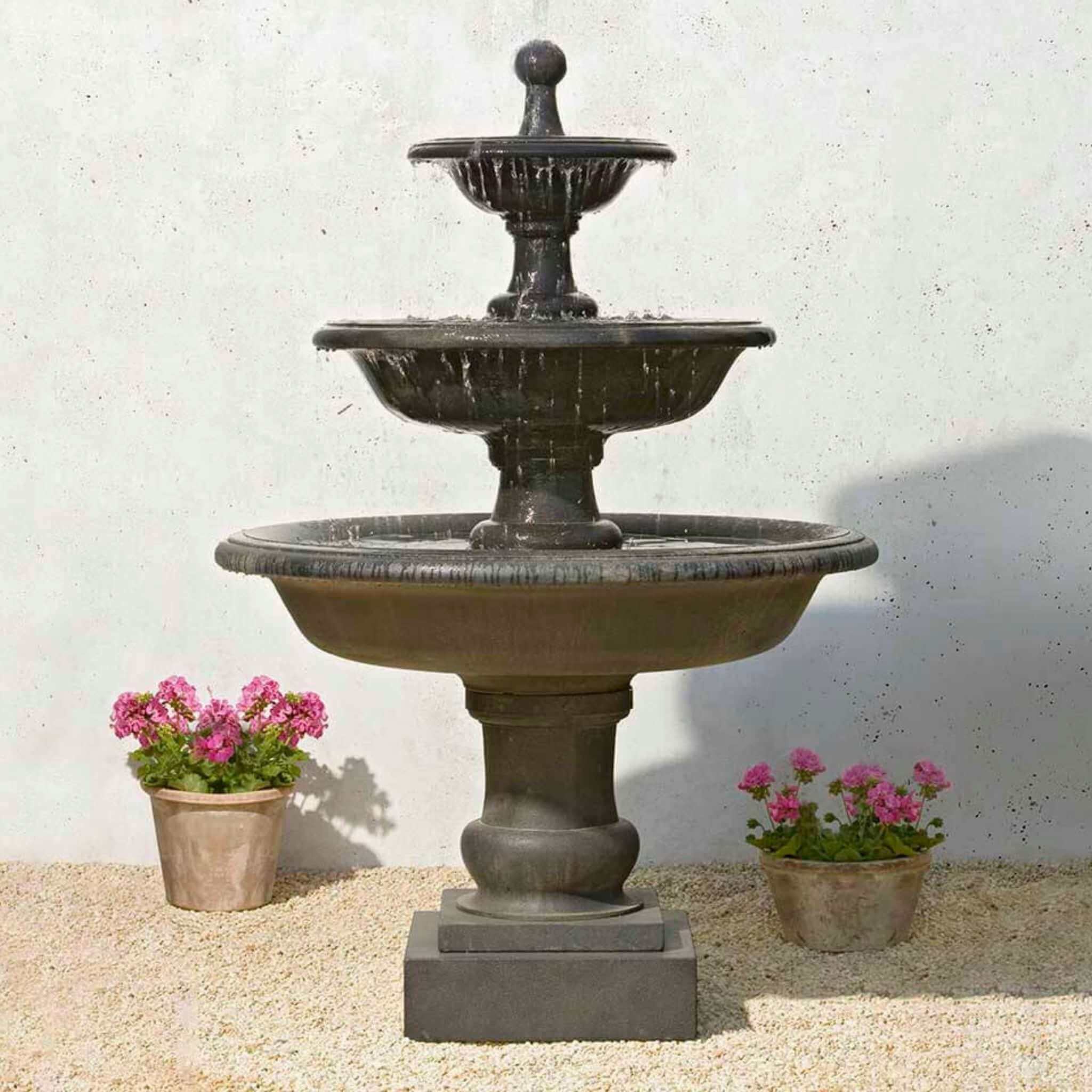Vicobello 3-Tier Concrete Fountain - Campania #FT114