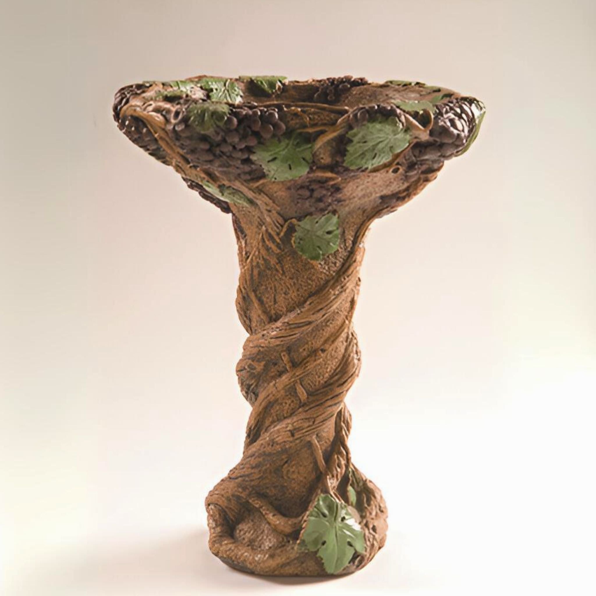 Vineyard Concrete Bird Bath