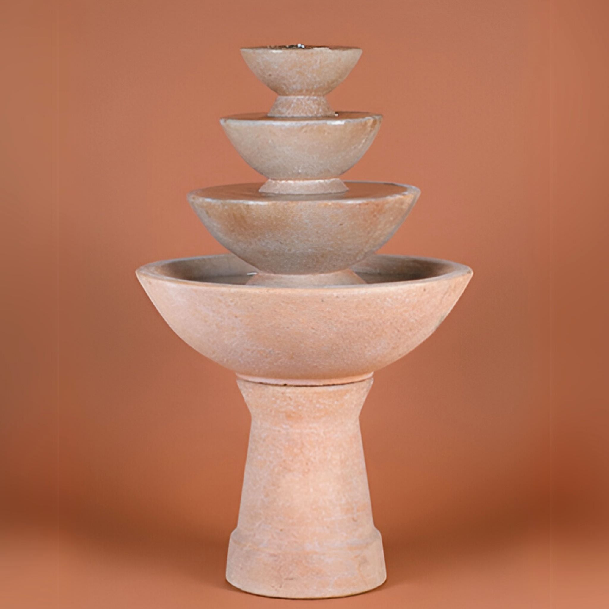 4-Tier Concrete Bowl Fountain - Fiore #CB-4T