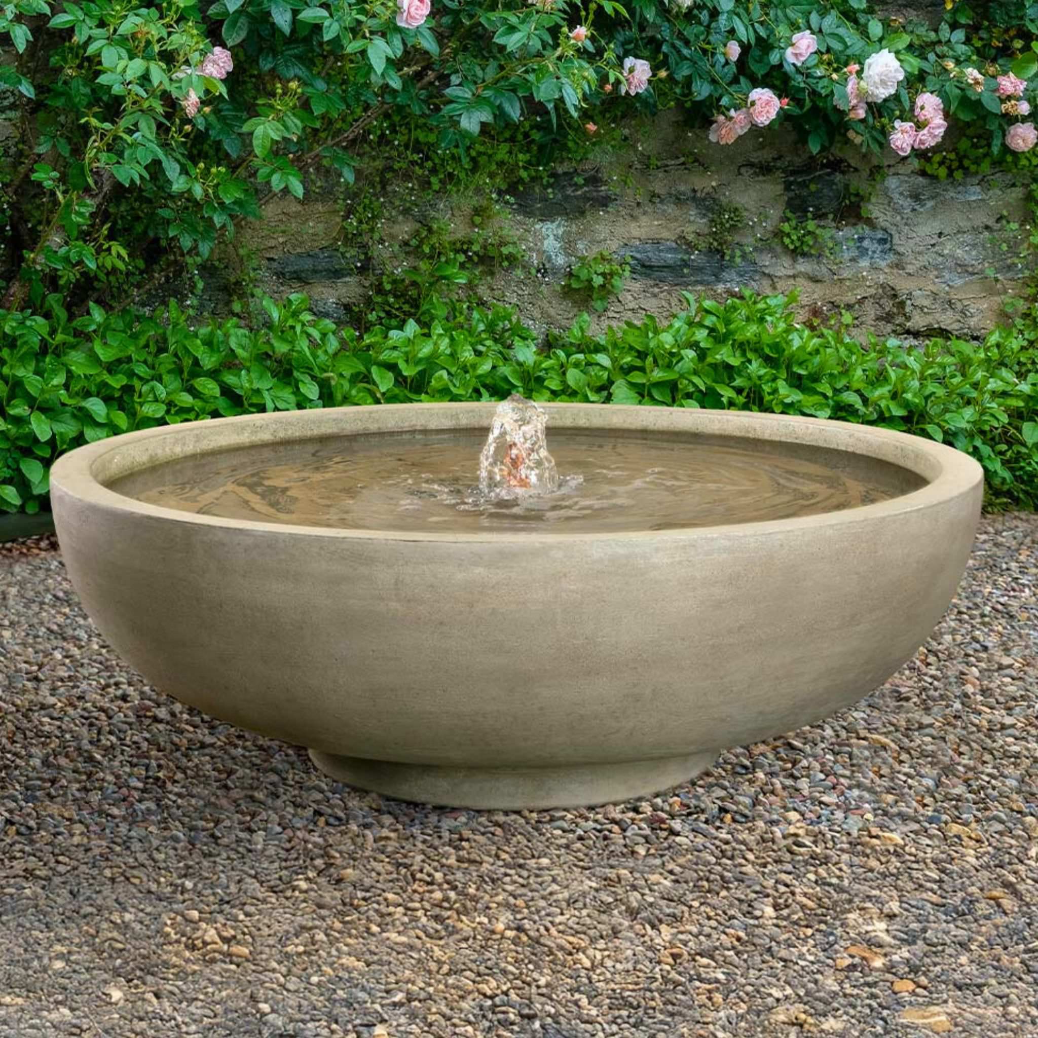 Isla Large Concrete Bowl Fountain - Campania #FT444