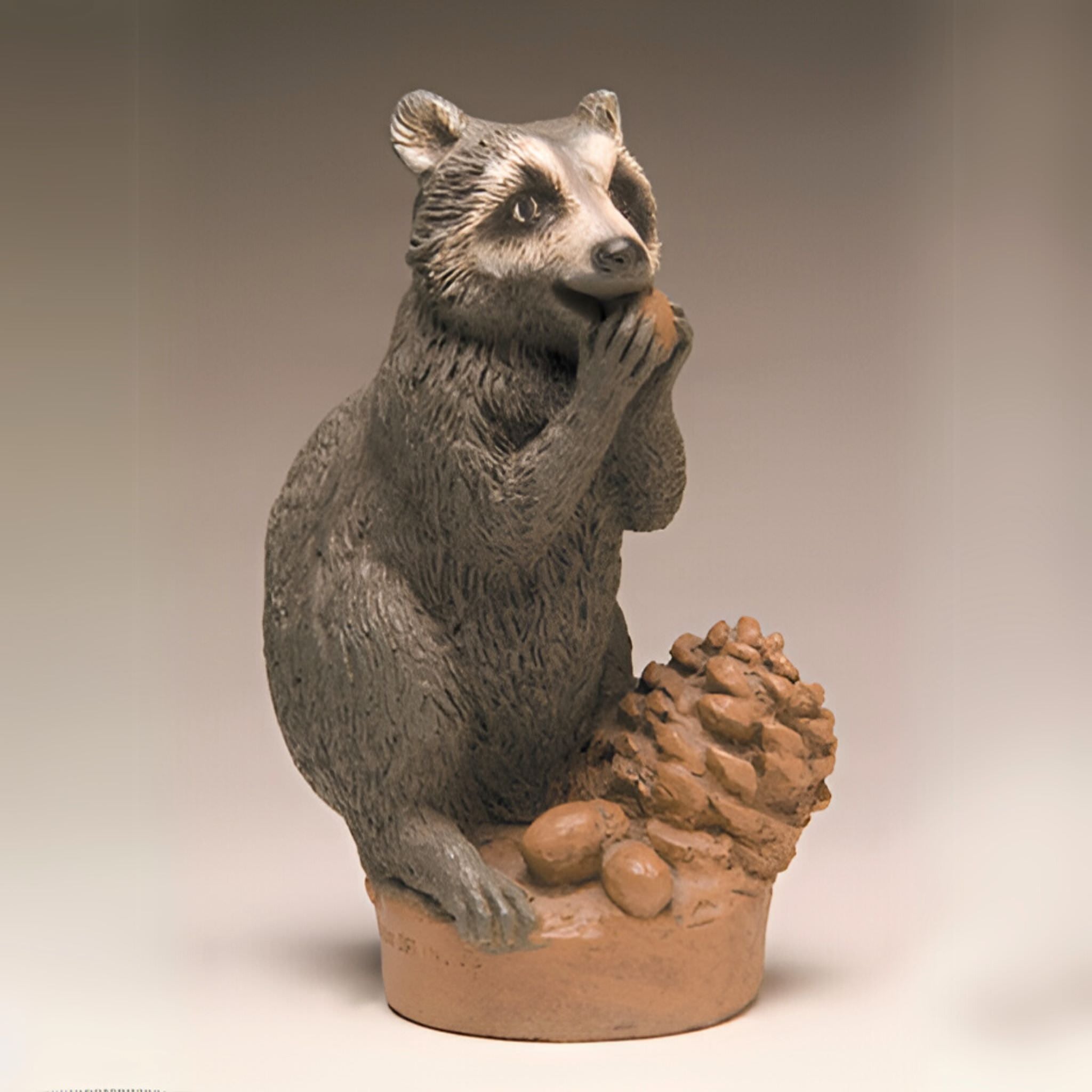 Raccoon Concrete Garden Statue - Fiore #412R