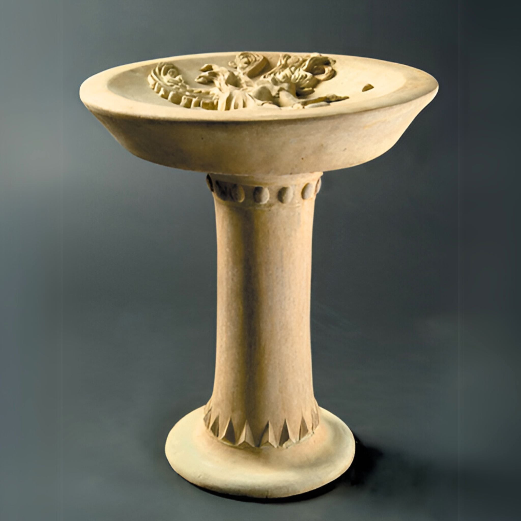 Fairy Concrete Birdbath