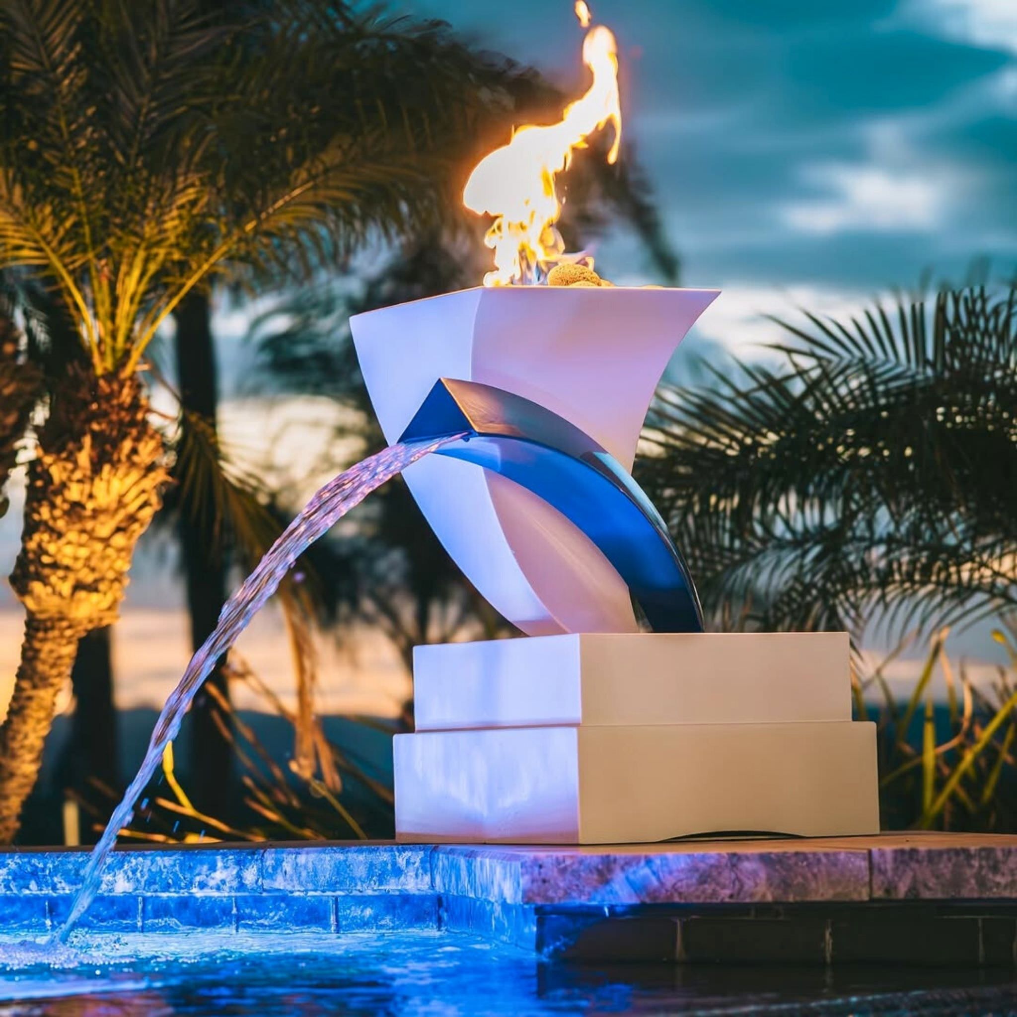 Designer Series #12 Fire & Water Feature - The Outdoor Plus