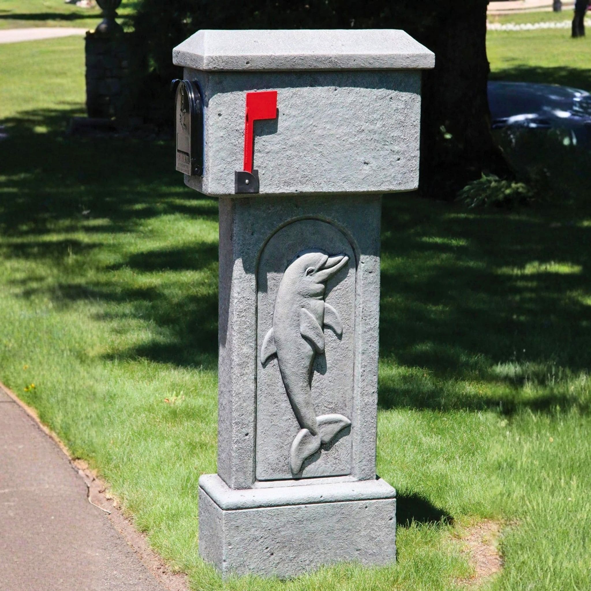 Dolphin Concrete Mailbox - Massarellis #4727