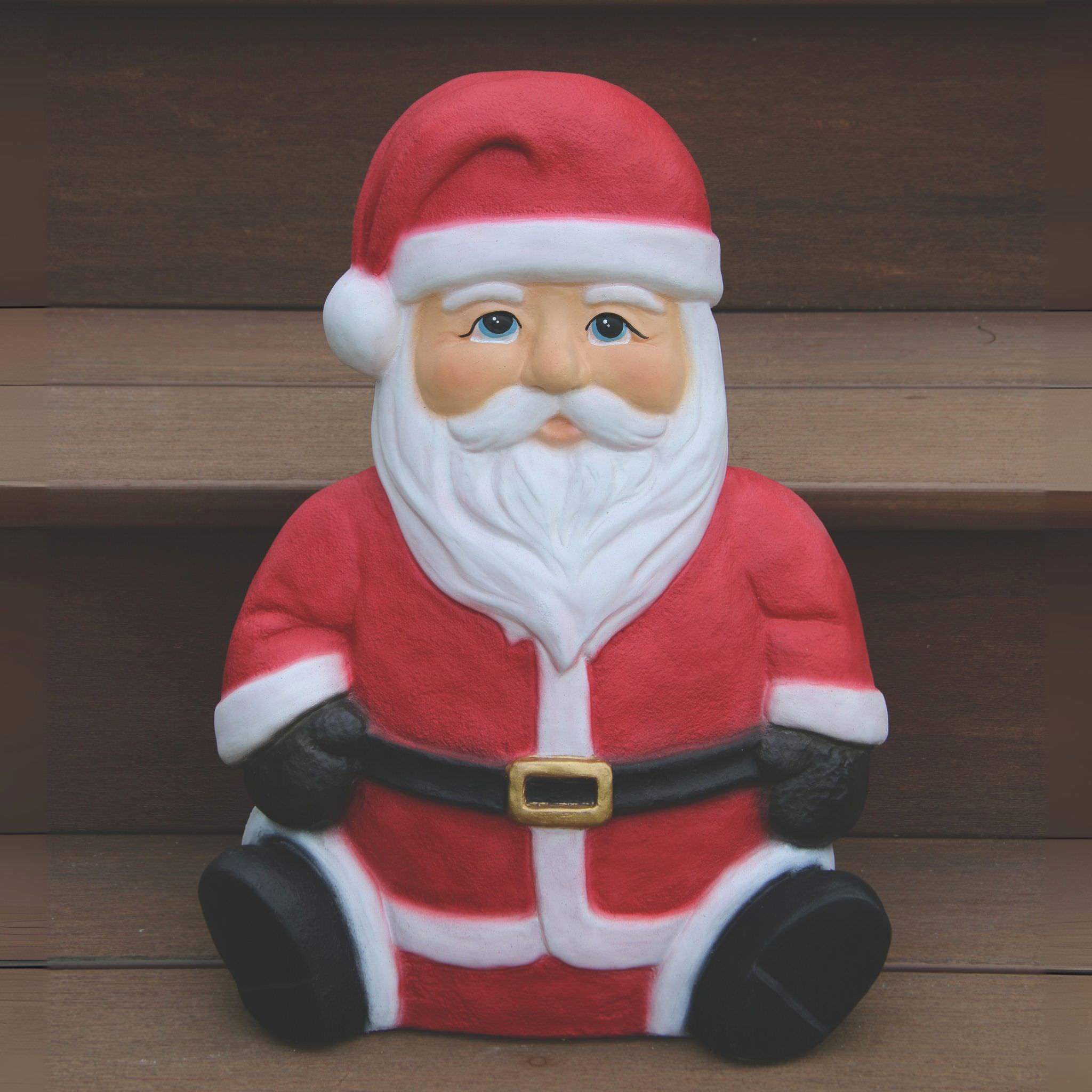 Contemporary Santa Concrete Garden Statue - Massarellis #4233