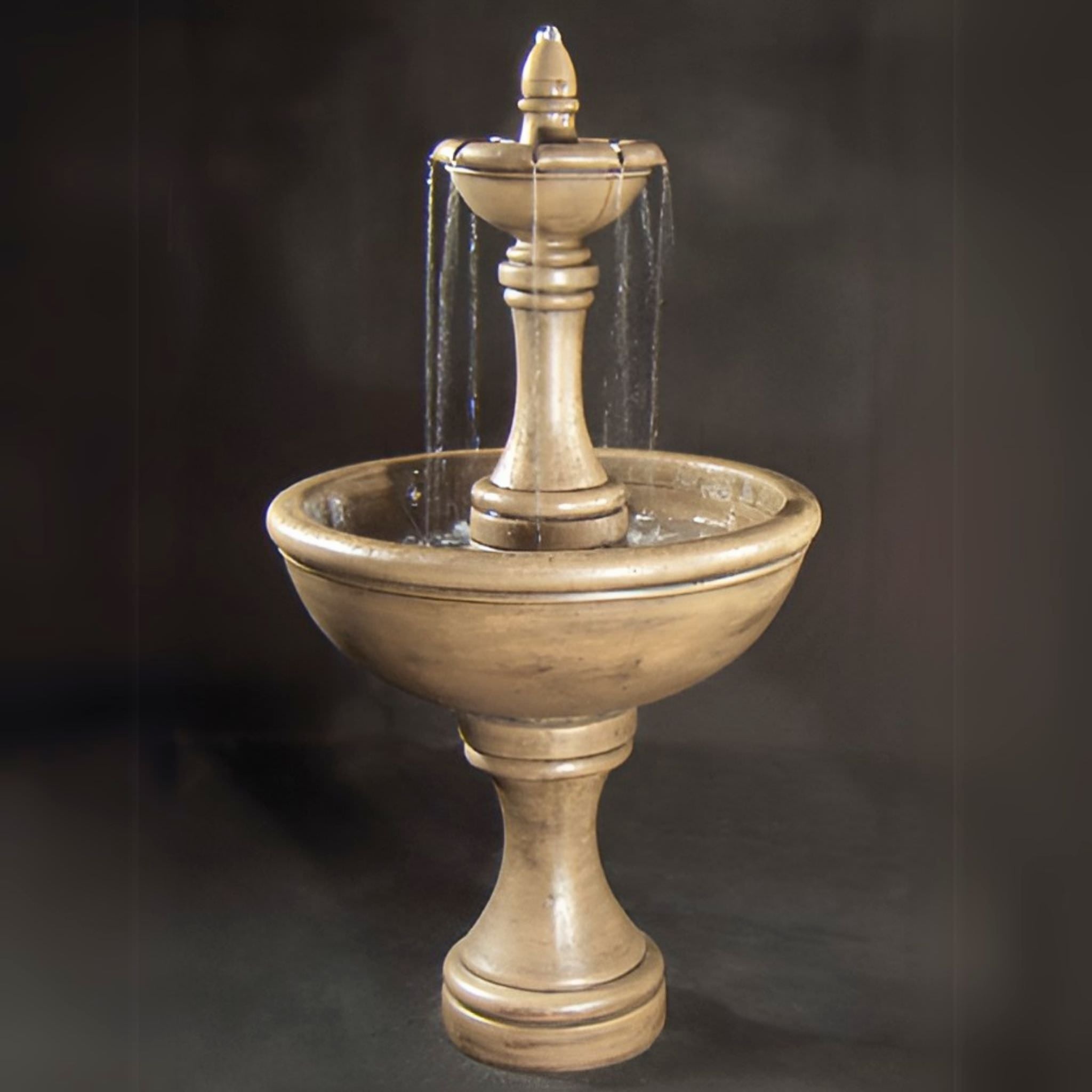 Vinci 2-Tier Concrete Fountain - Fiore #204