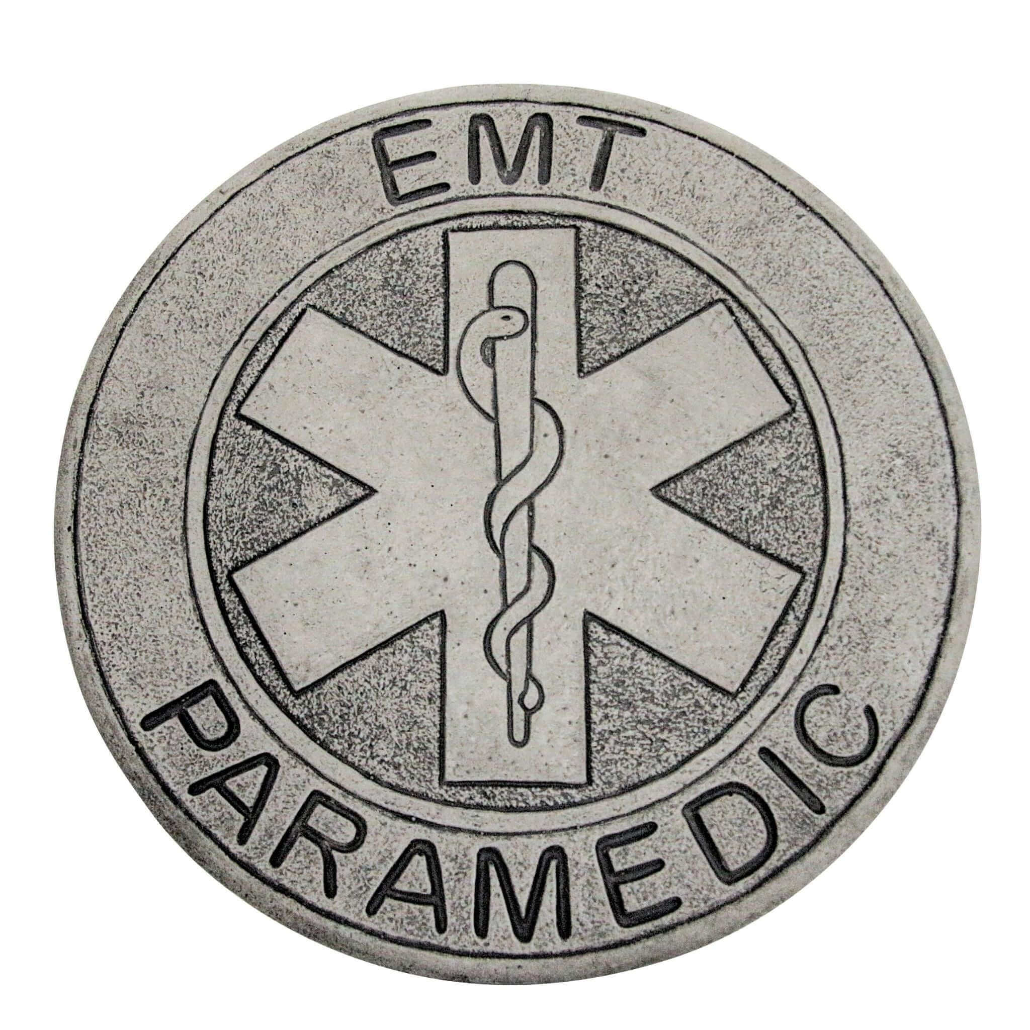 EMT Paramedic Concrete Garden Greeting Stone