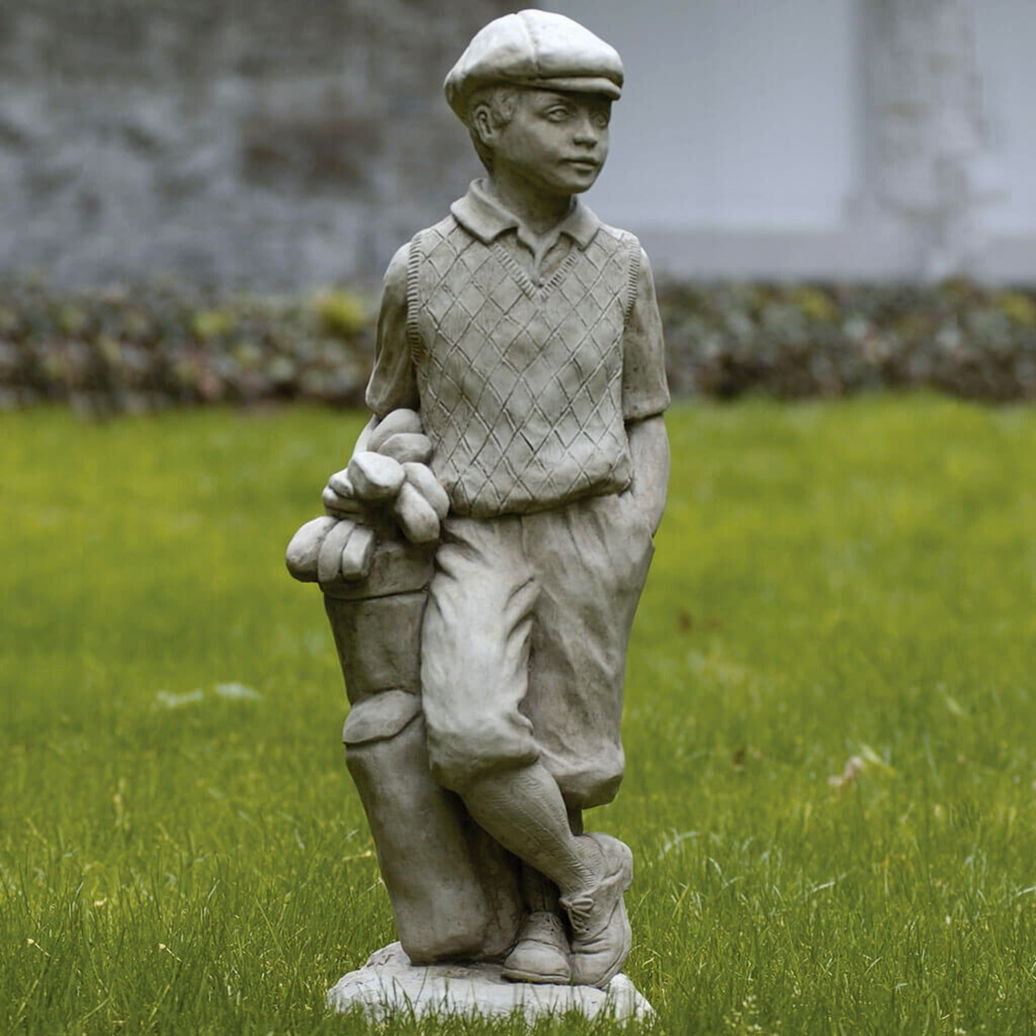 Male Golfer Concrete Garden Statue - Campania #S223