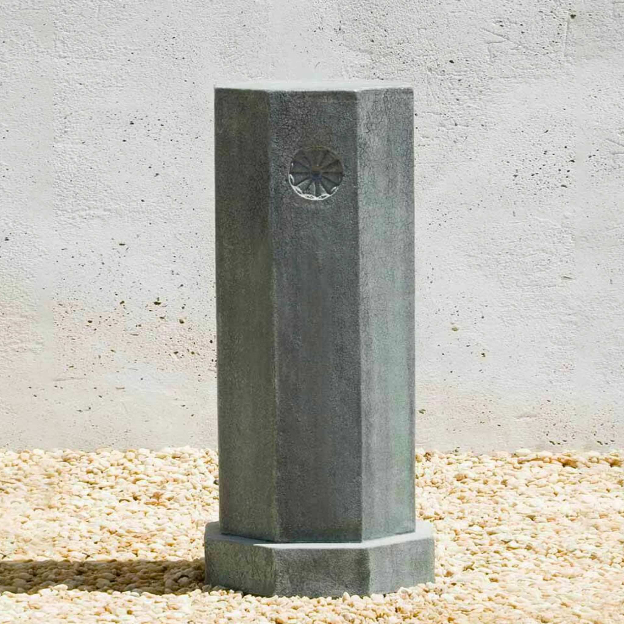 Octagonal Tall Concrete Pedestal - Campania #PD151