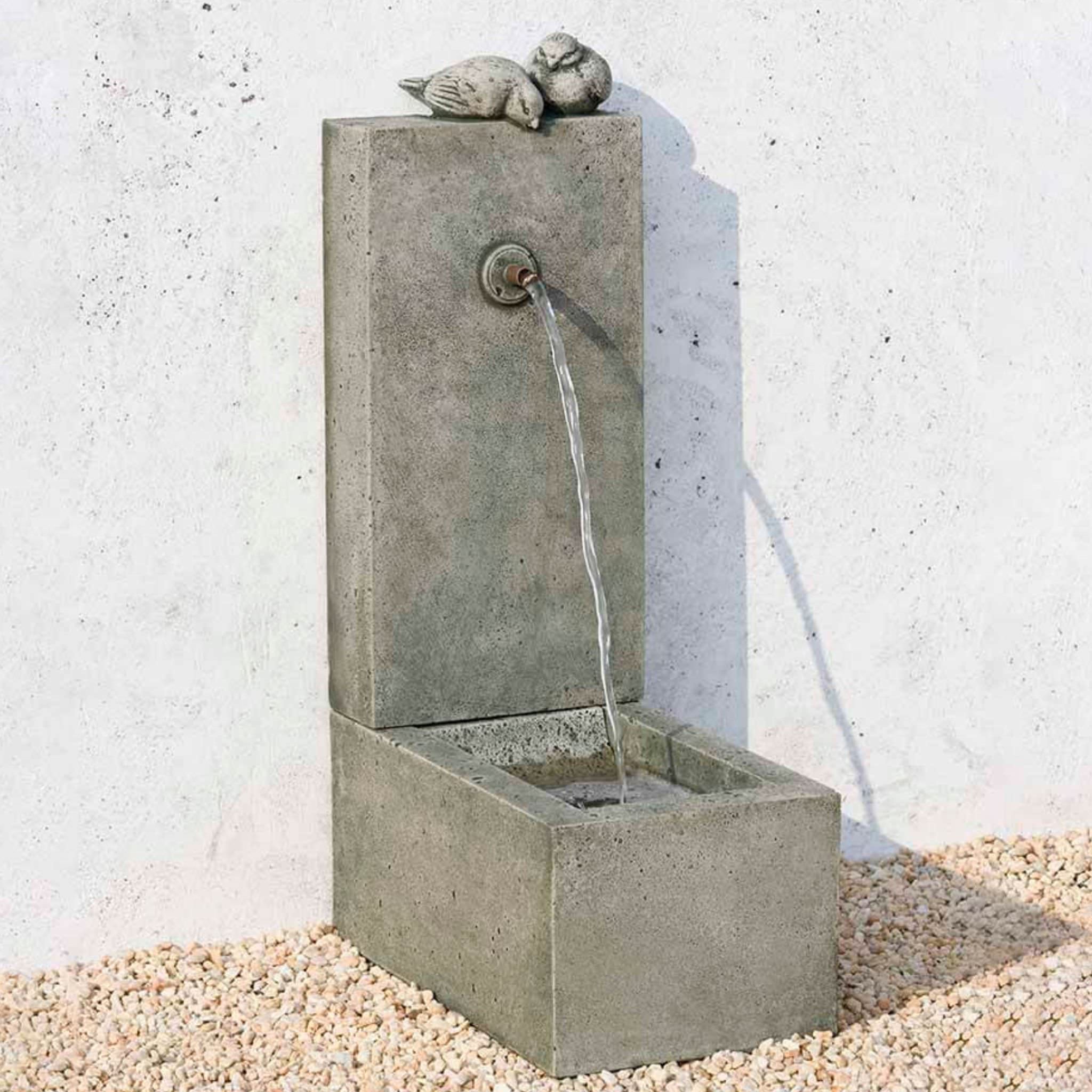 Bird Element Concrete Wall Fountain - Campania #FT136