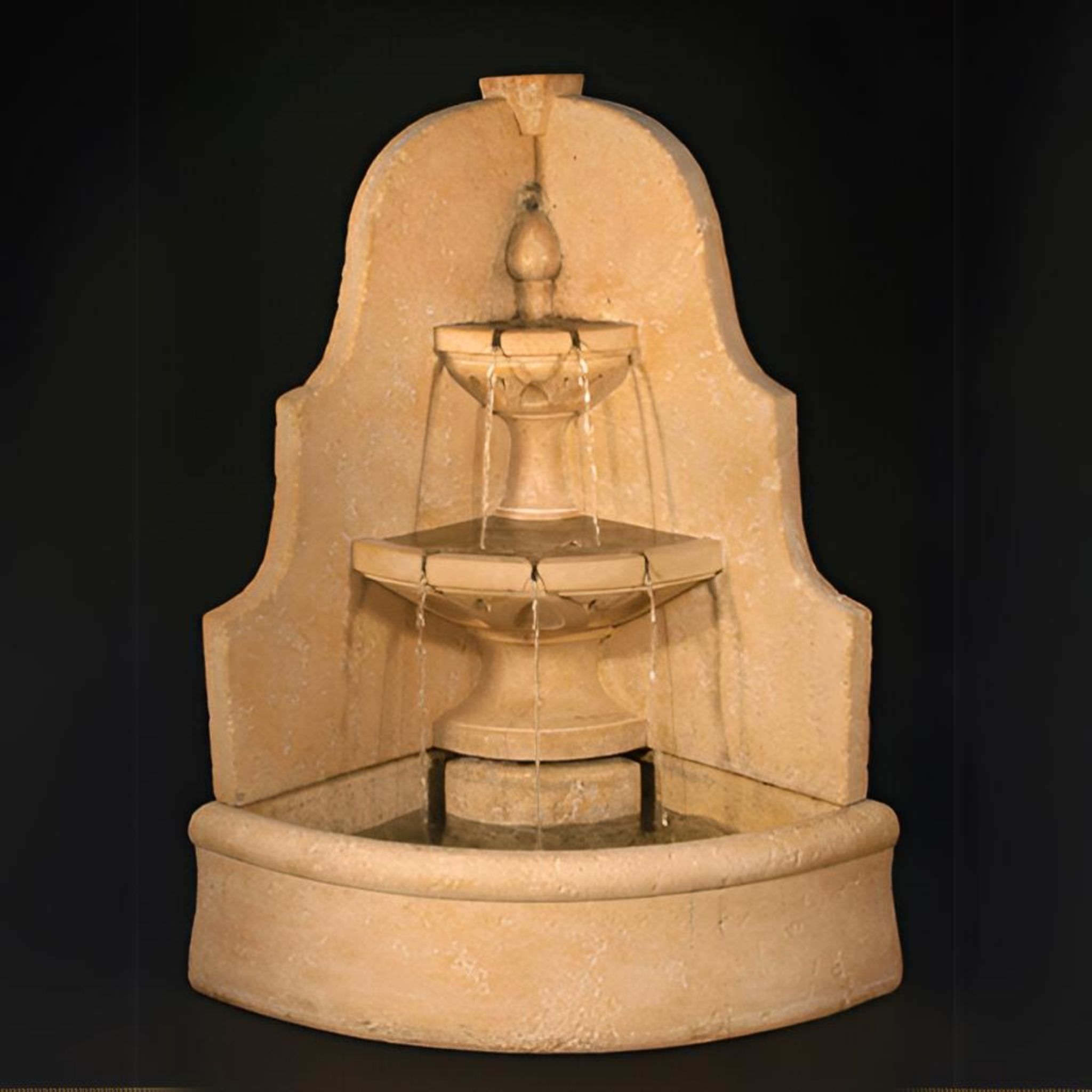 D'Angolo 2-Tier Corner Wall Fountain - Fiore #LG149