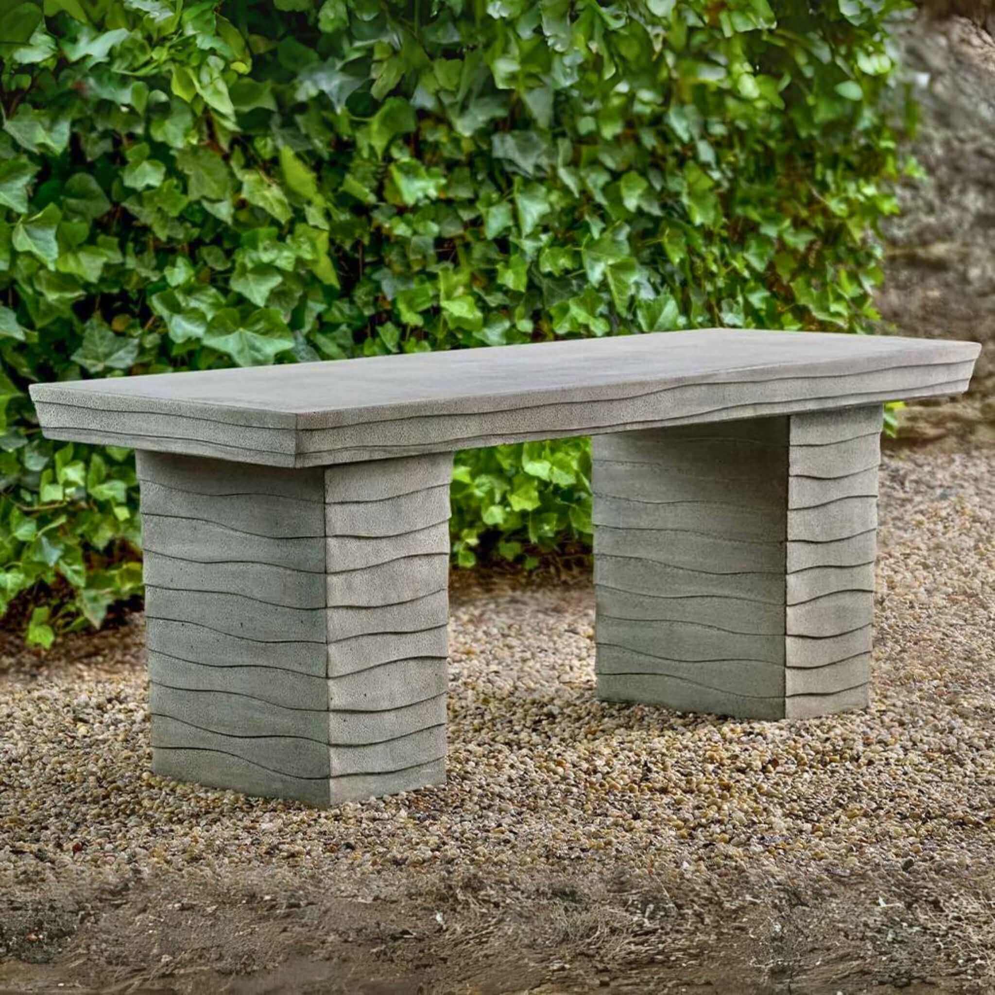  Ipanema Concrete Garden Bench - Campania #BE148