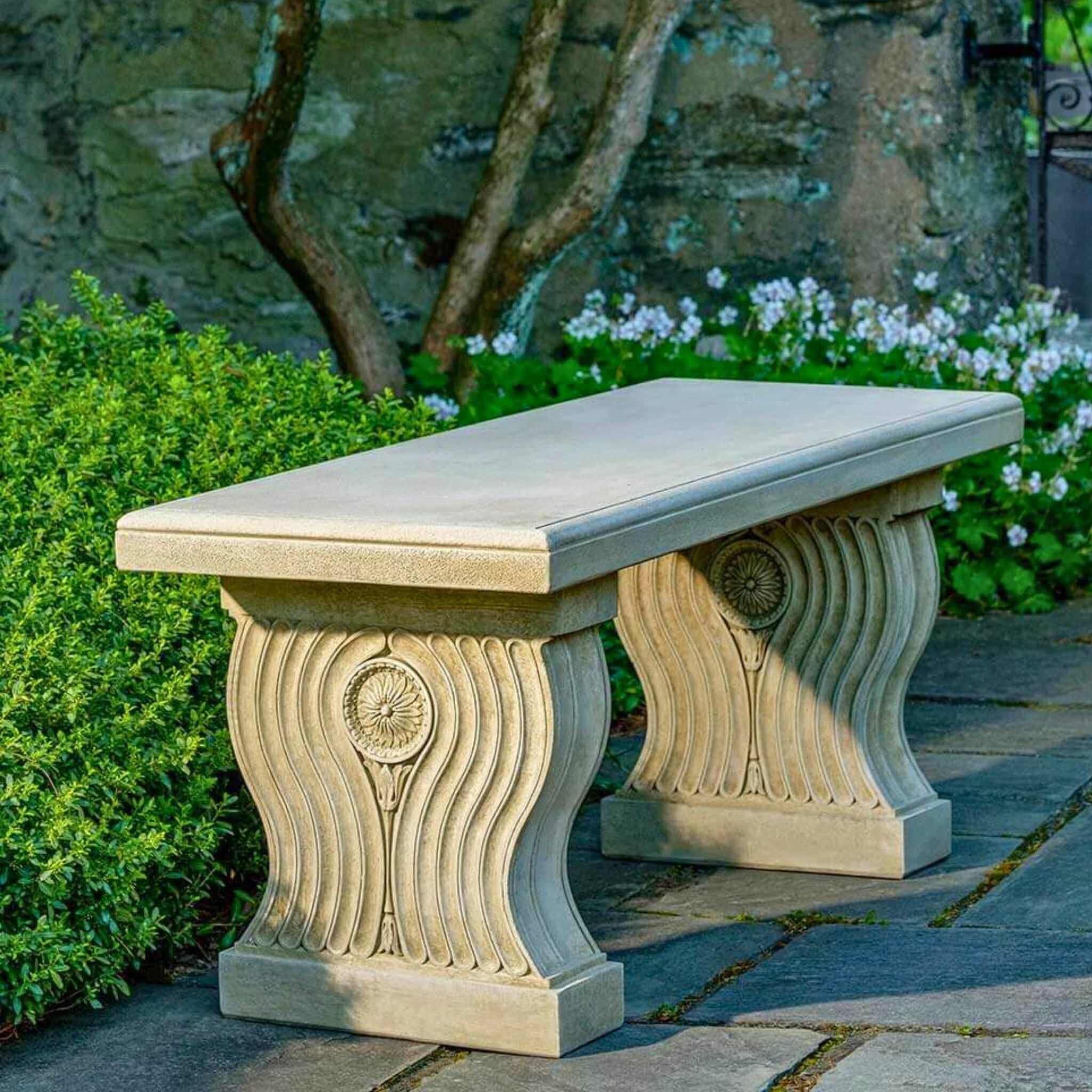 Neo Classic Concrete Garden Bench