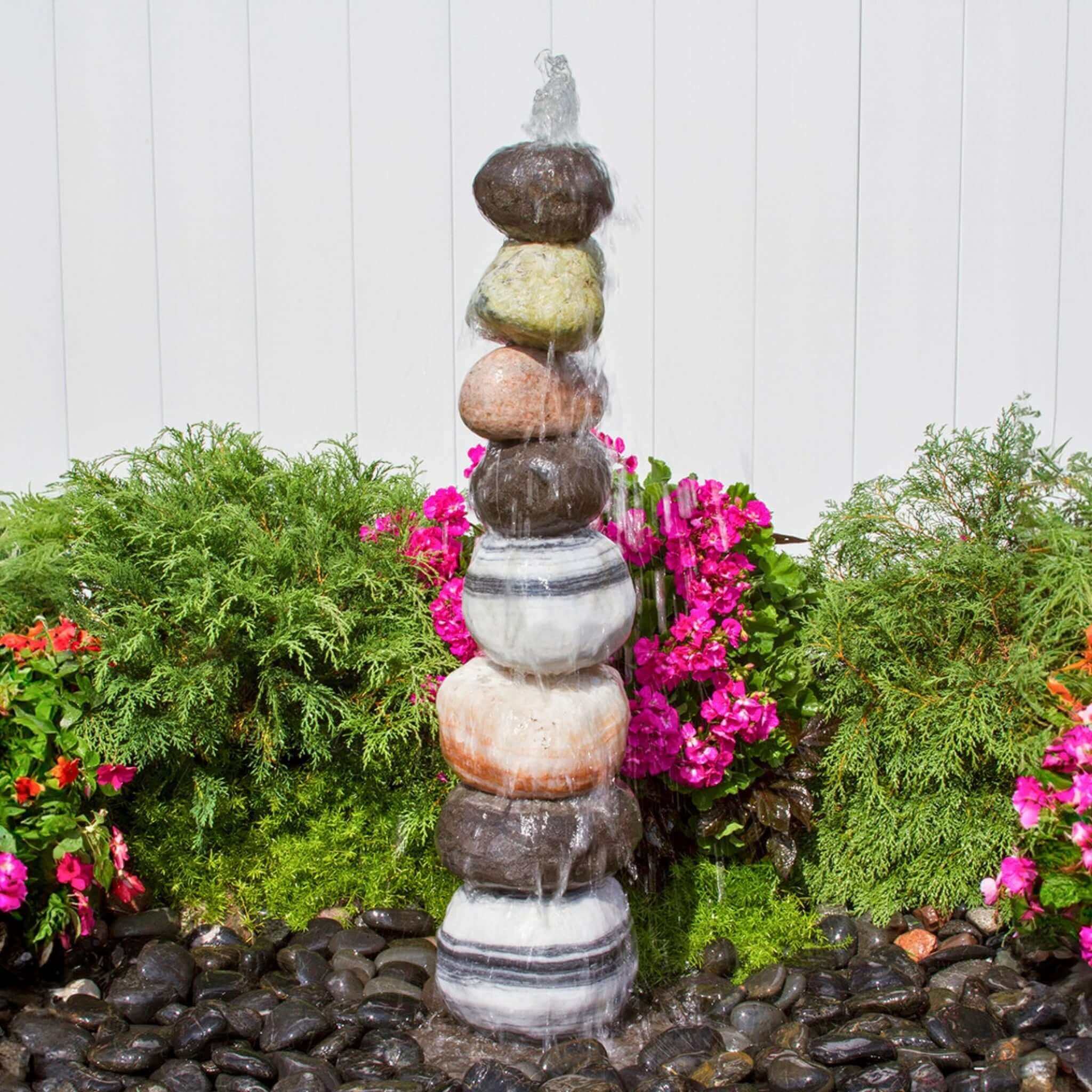 Stacked Pebble Fountain Complete Kit - Thumbnail 2
