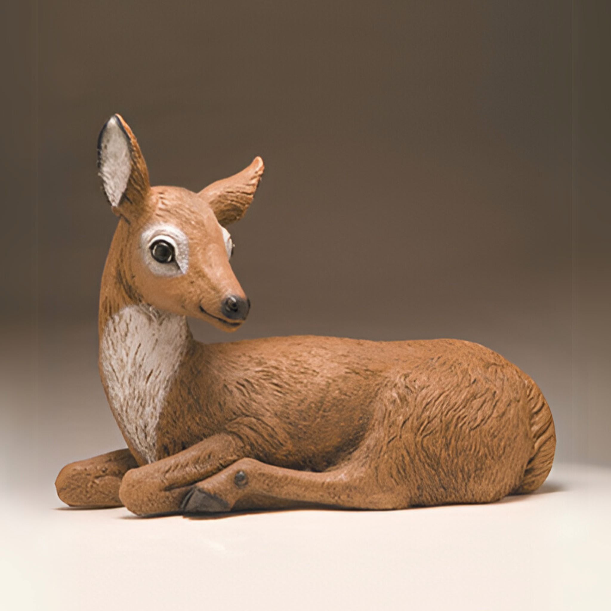 Reclining Doe Concrete Garden Statue - Fiore #576