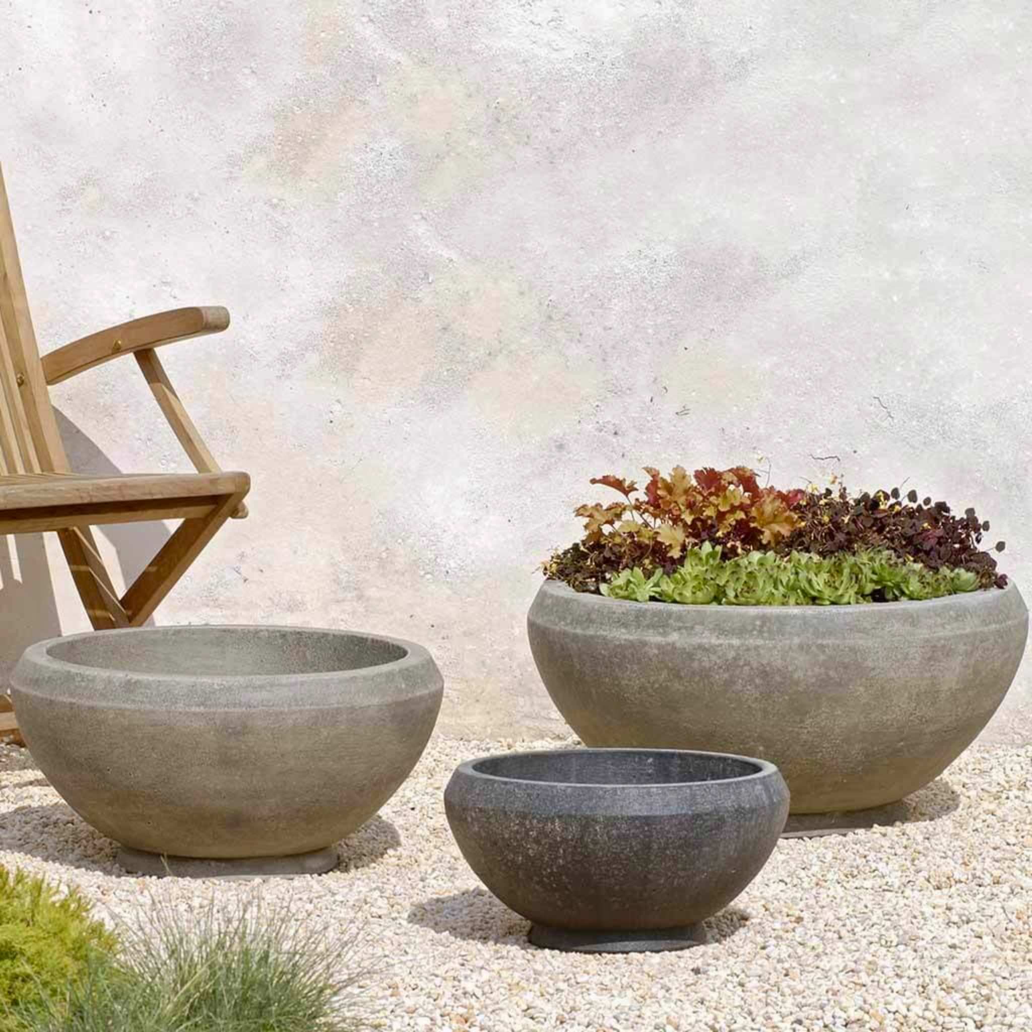 Giulia Concrete Bowl Planters