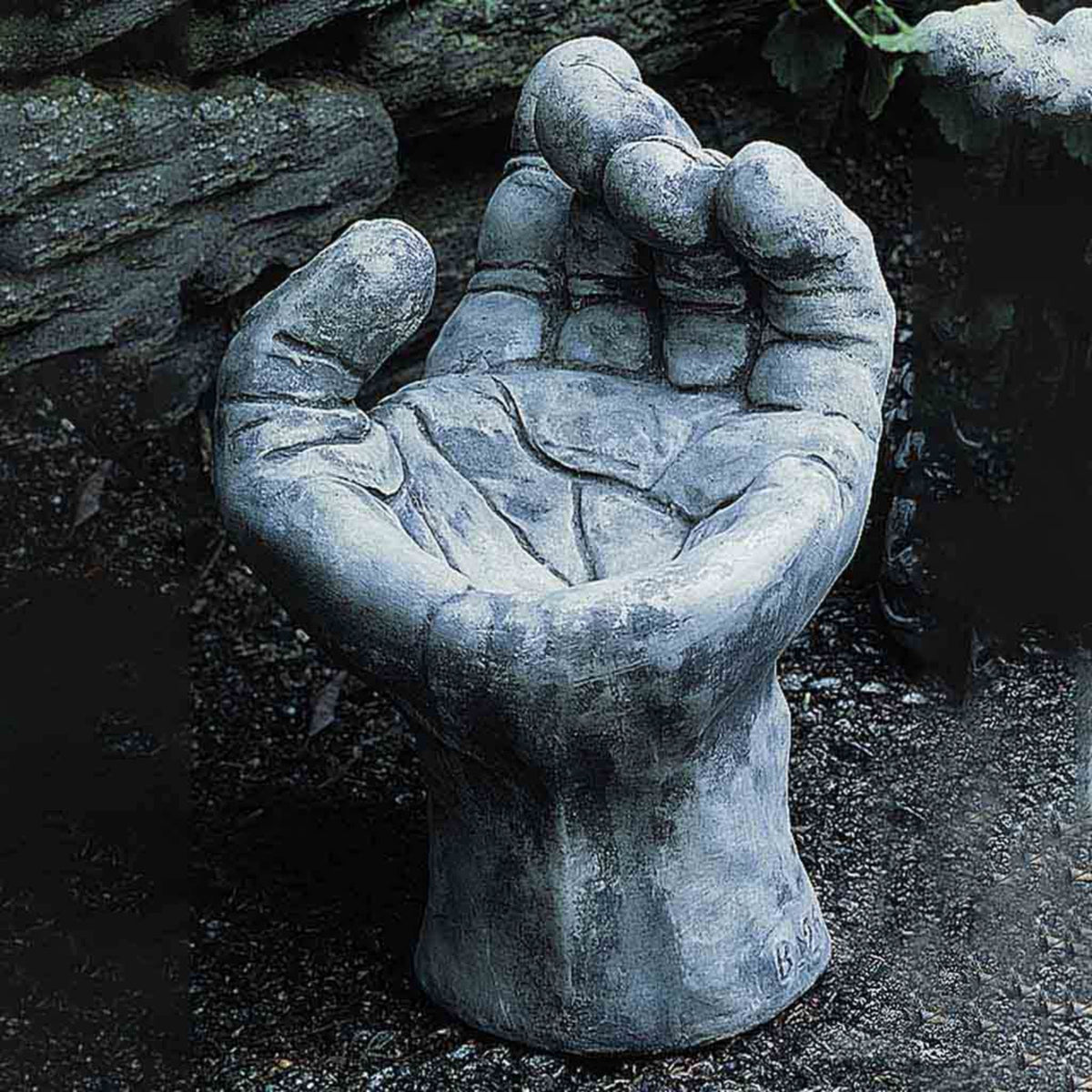 Mano Concrete Bird Bath - Campania #B026 - Handmade Garden Decor