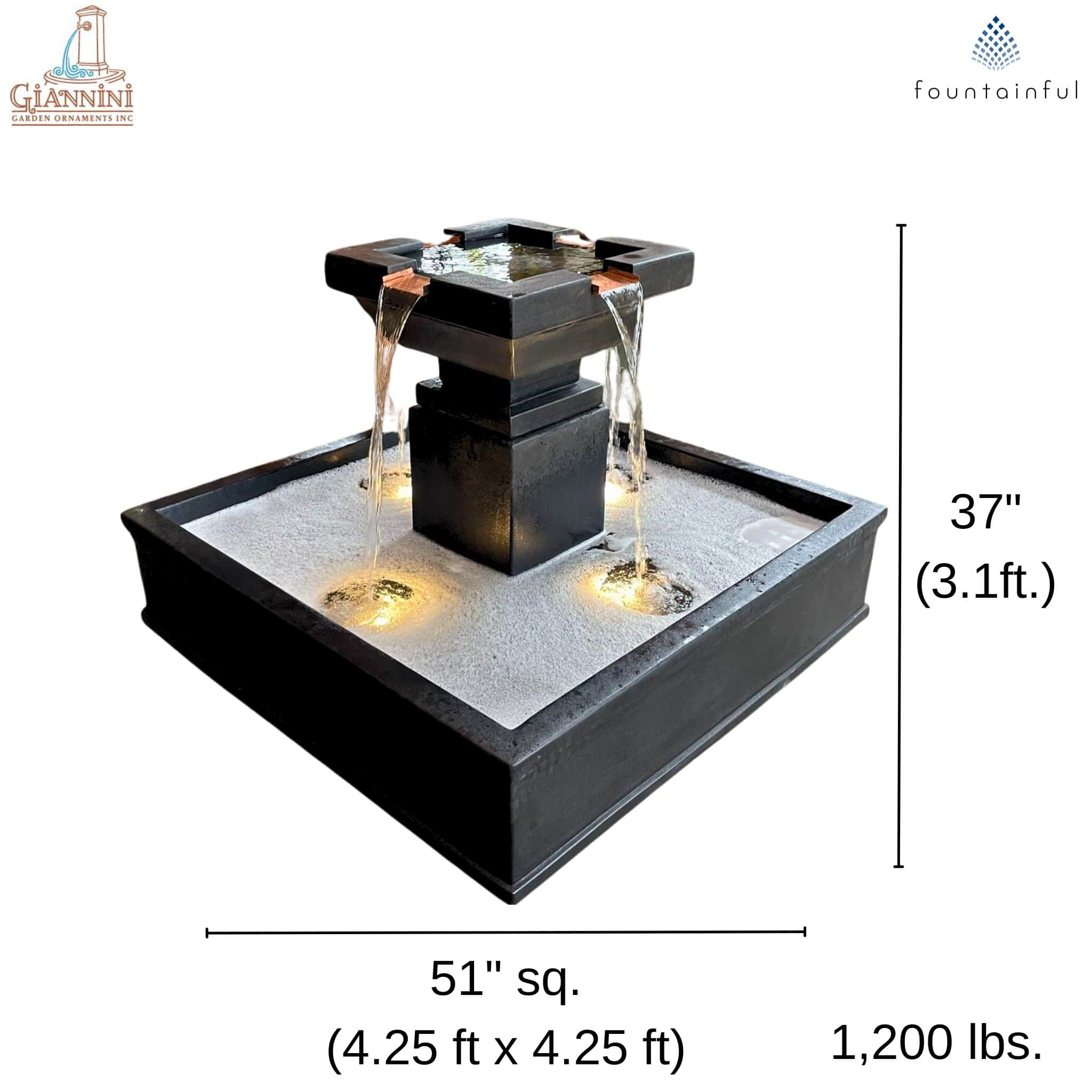 Miramar Concrete Fountain - Giannini #1817