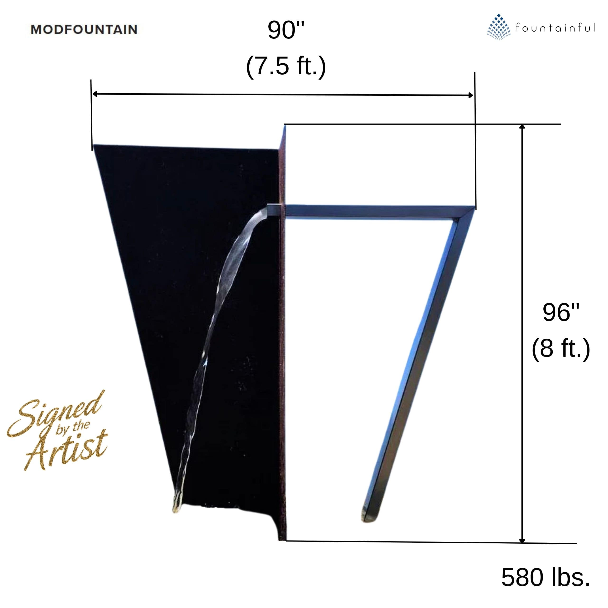 Trapezoid-A Modern Steel Fountain