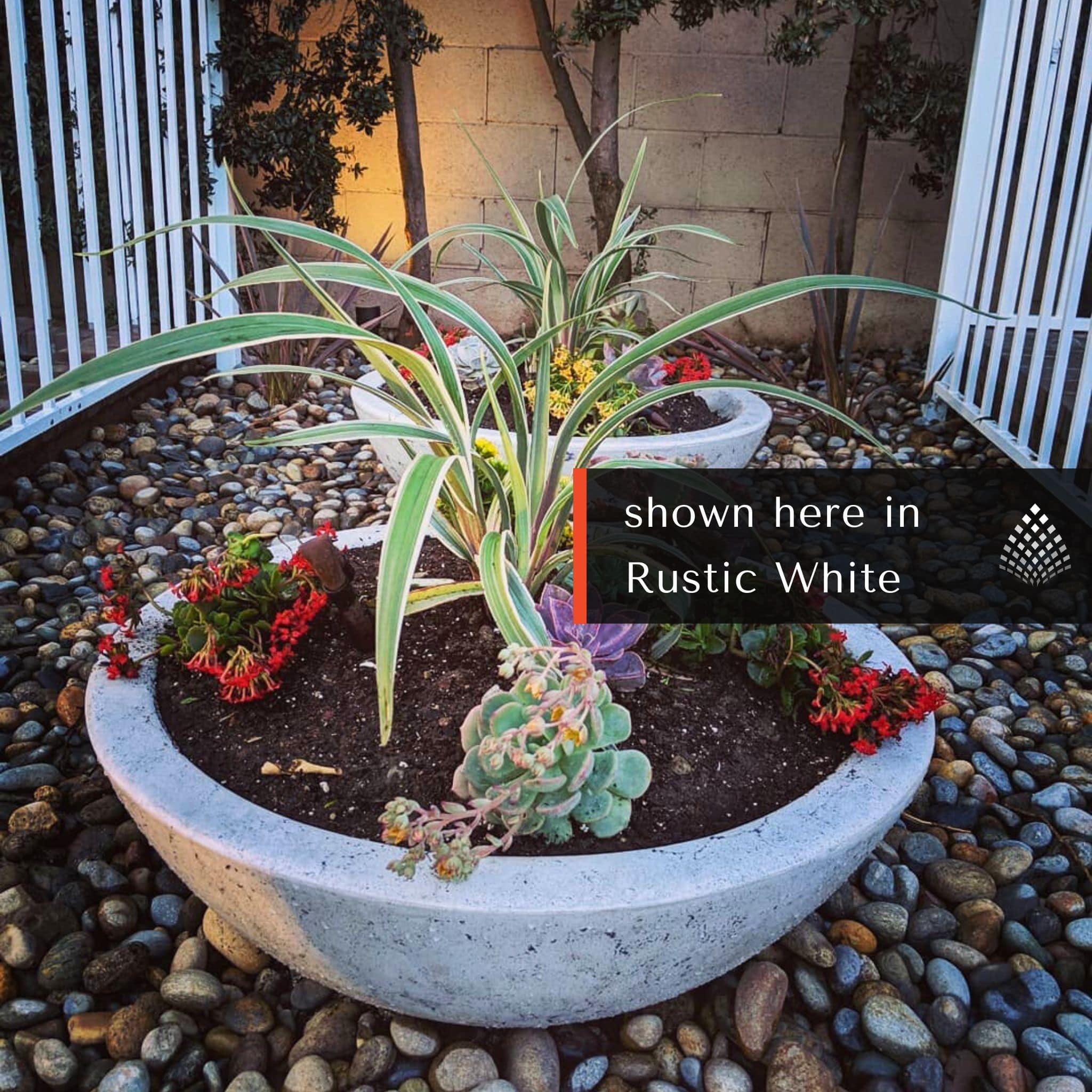 "Sedona" Concrete Planter Bowl - The Outdoor Plus