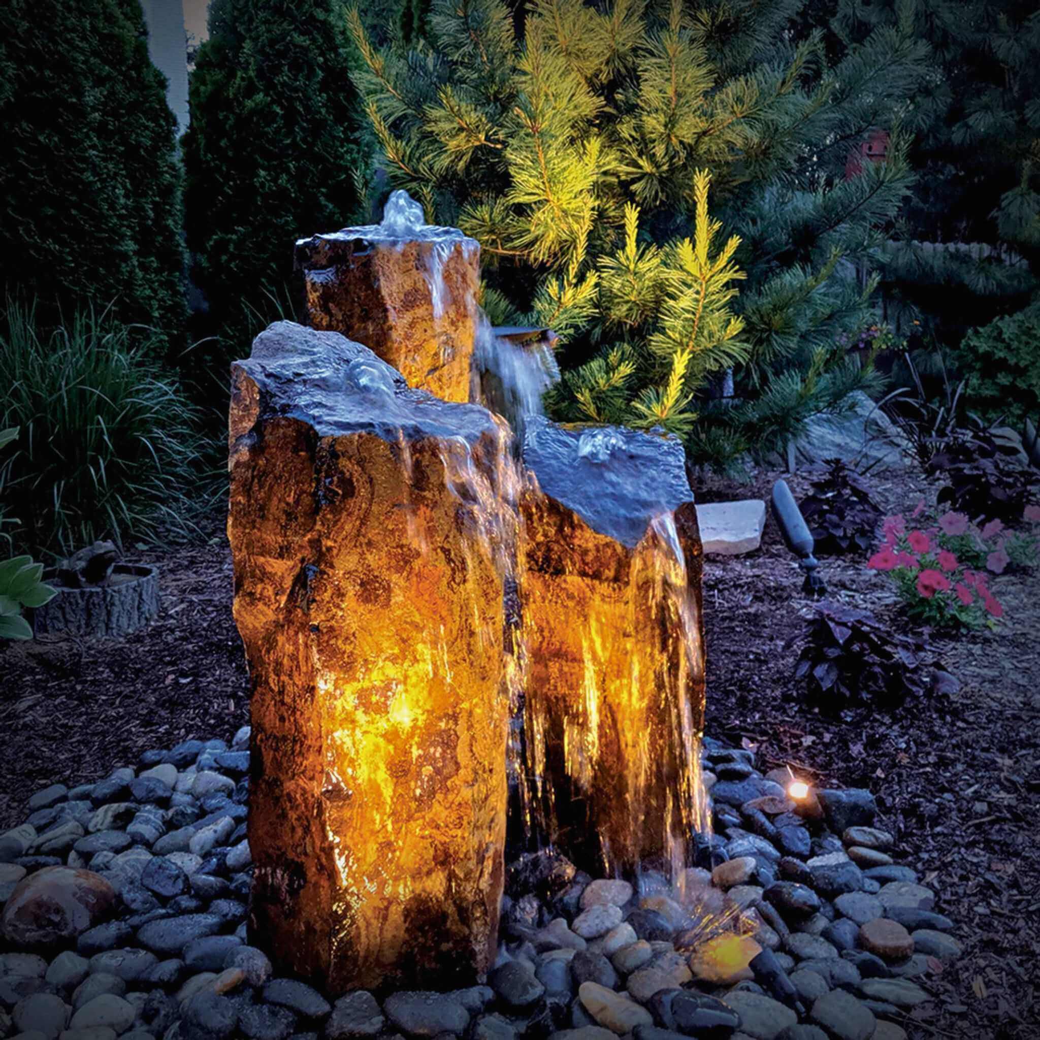 IllumiGlow® Fountain Ground Lighting 3-Bulb LED Kit - Blue Thumb Fountains