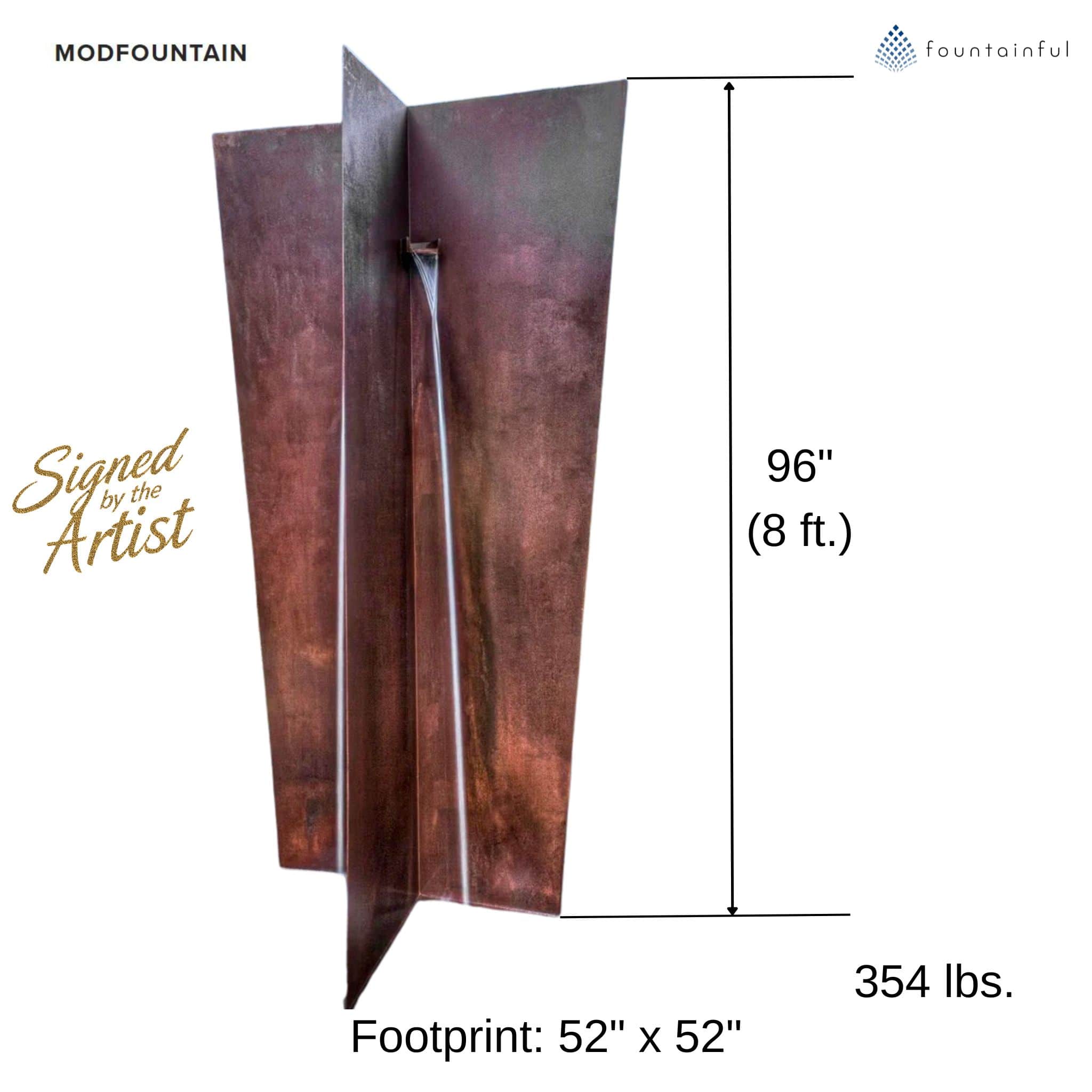 The Trapezoid Modern Steel Fountain