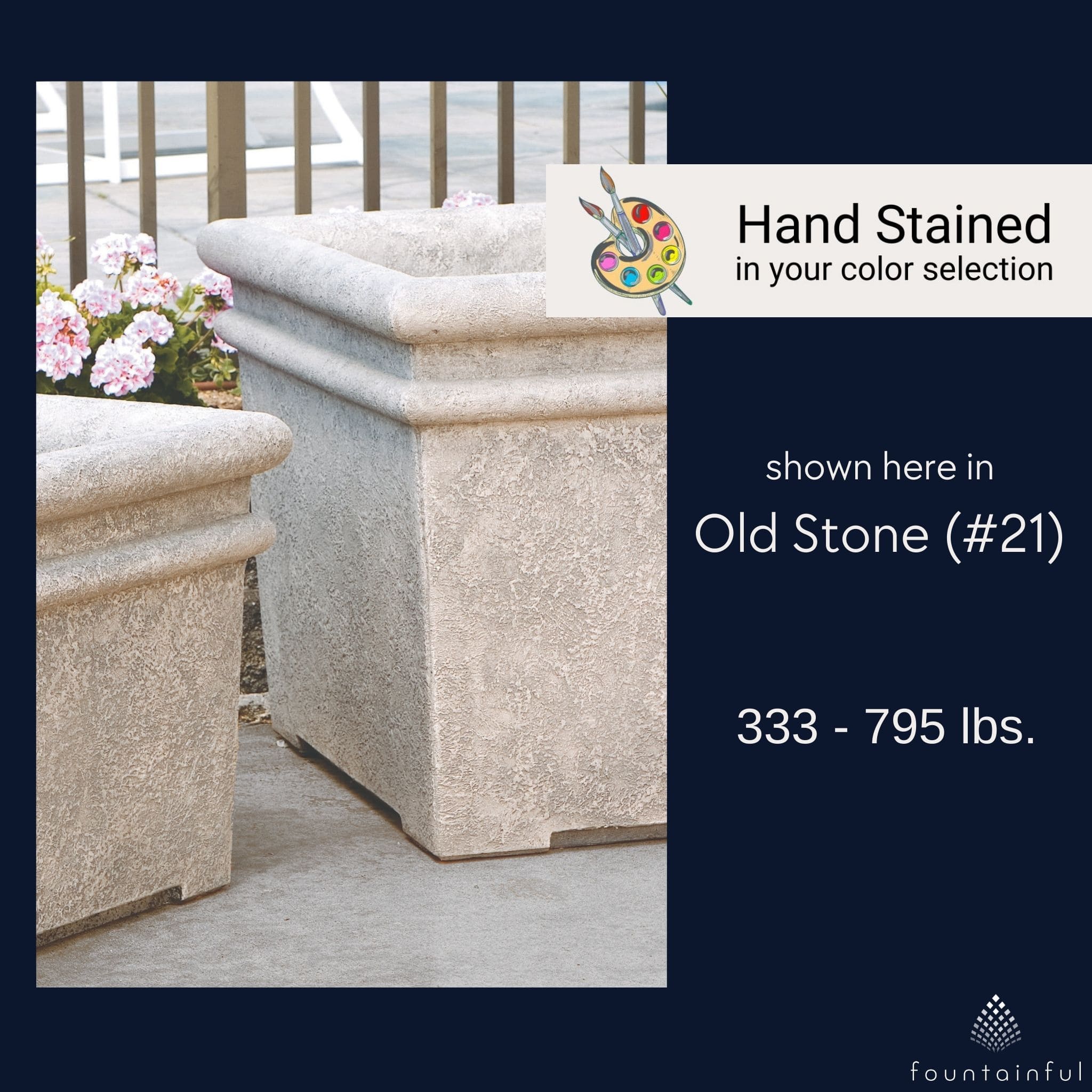 Urban Large Square Box Concrete Planters - Thumbnail 2