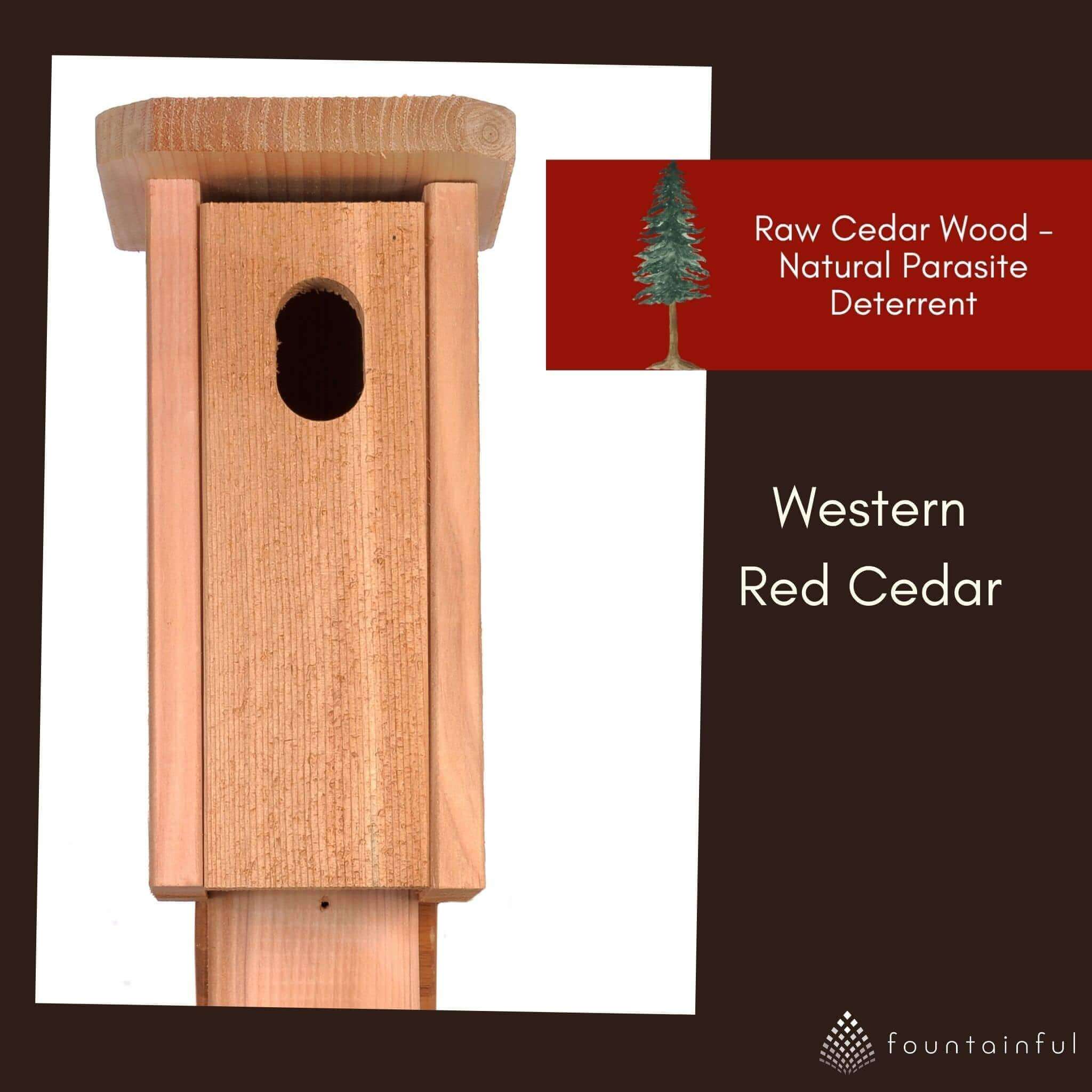 Bluebird House/Nesting Box - Cedar Wood | Winter Woodworks