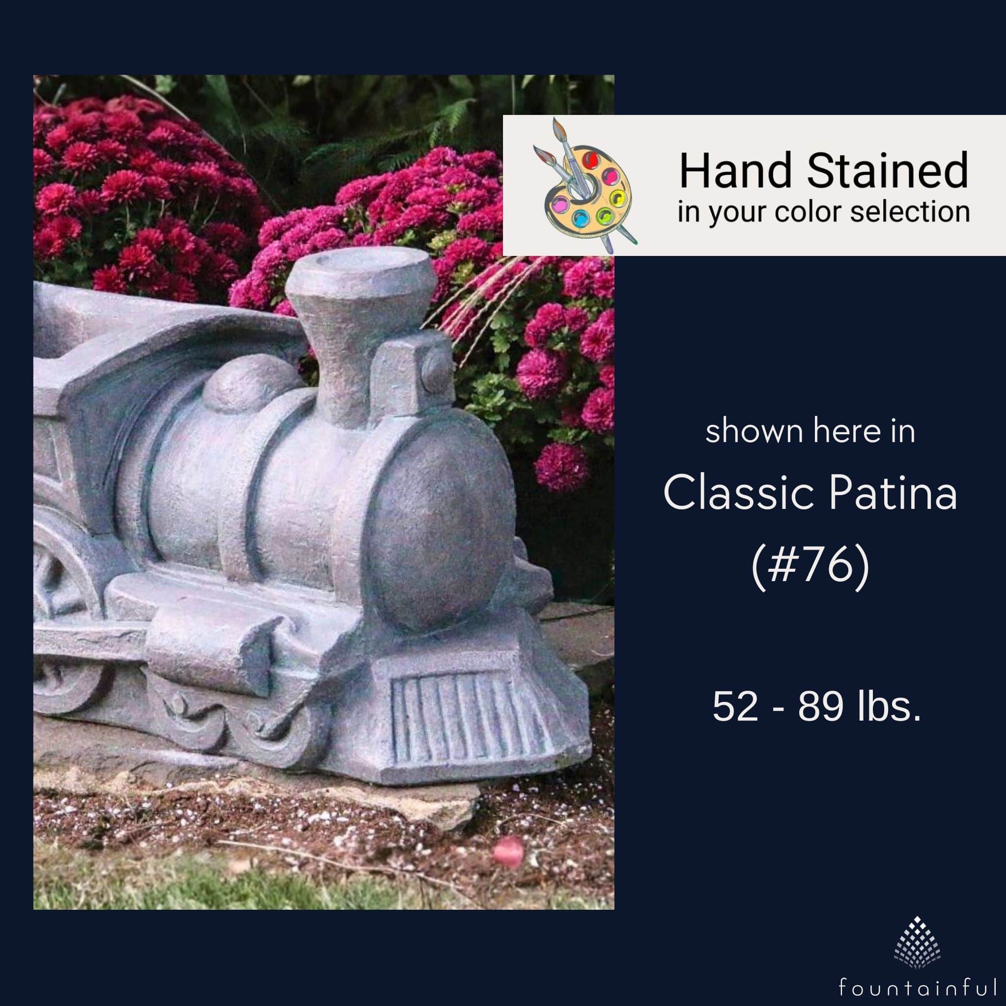 Choo Choo Train Set Concrete Planters - Massarellis