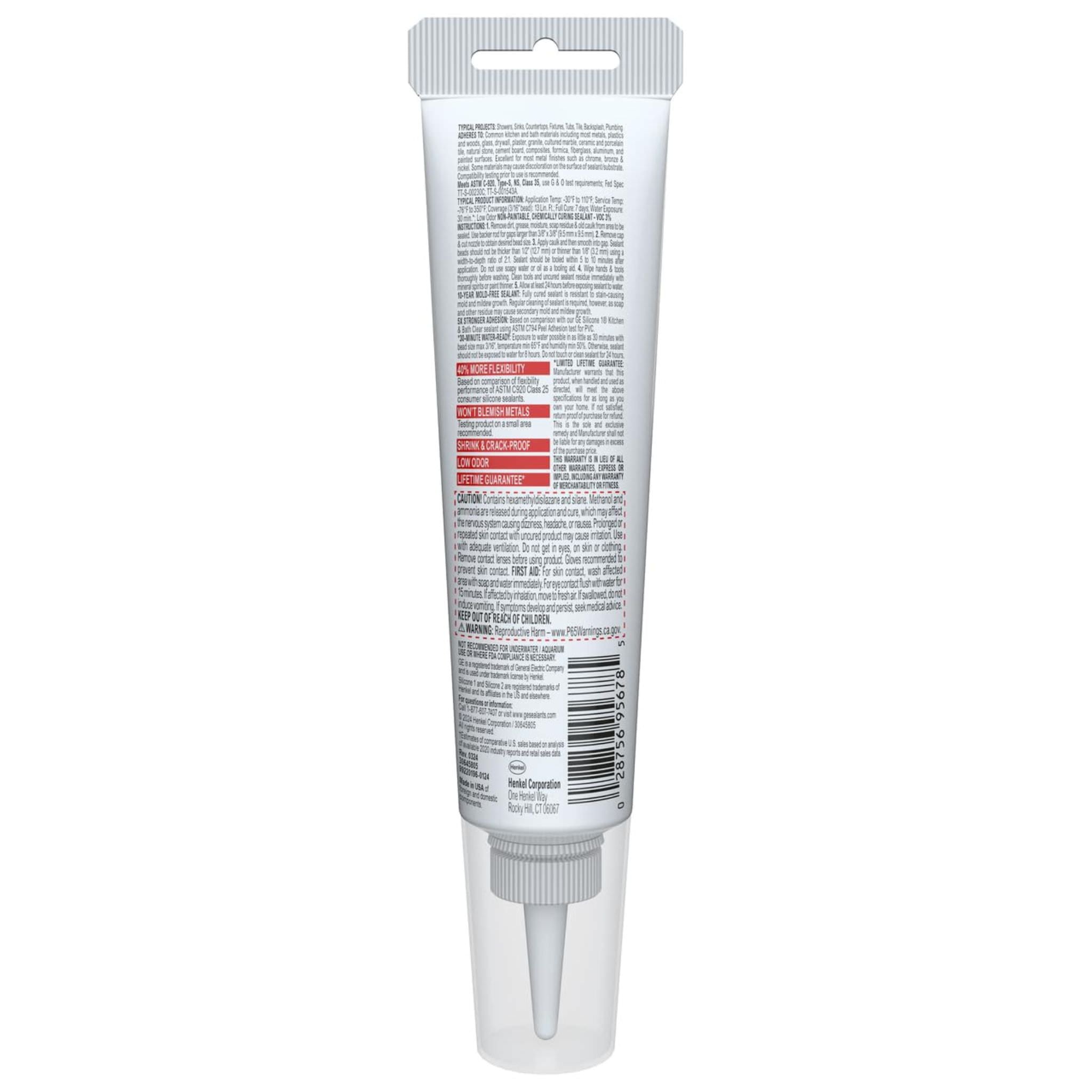 Clear 100% Silicone