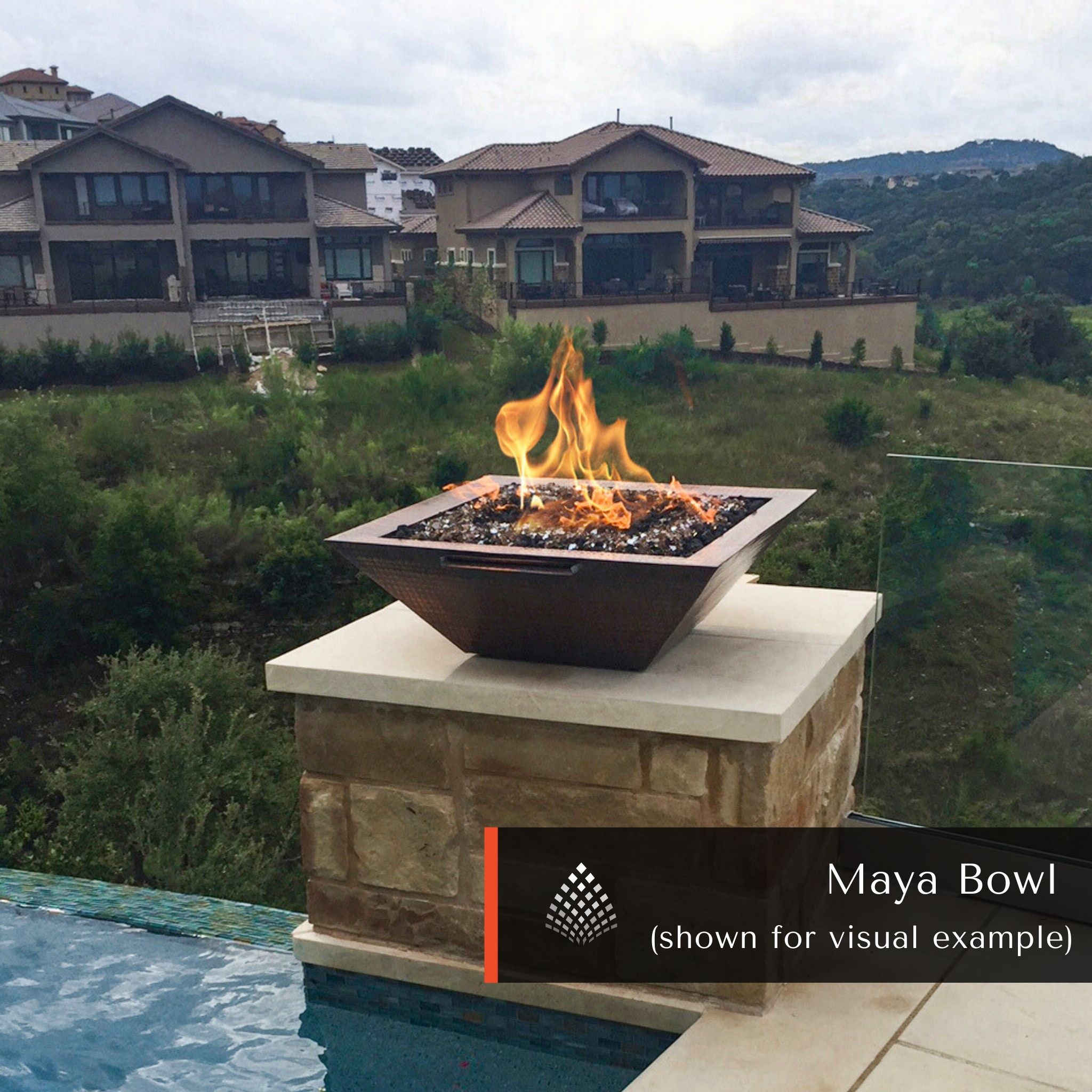 "Avalon" Stainless Steel Fire & Water Bowl - The Outdoor Plus