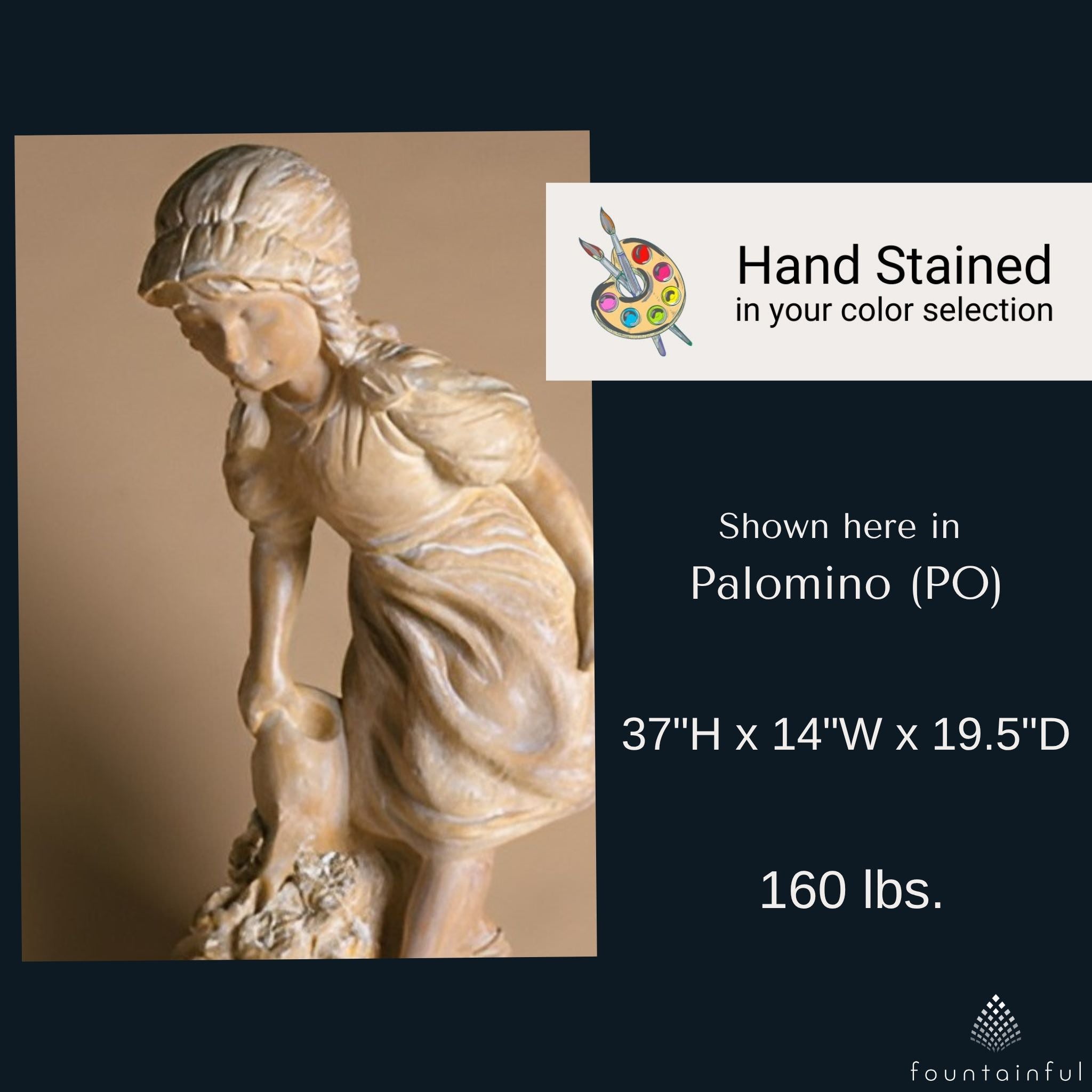 Spring Watering Concrete Garden Statue - Fiore #7031