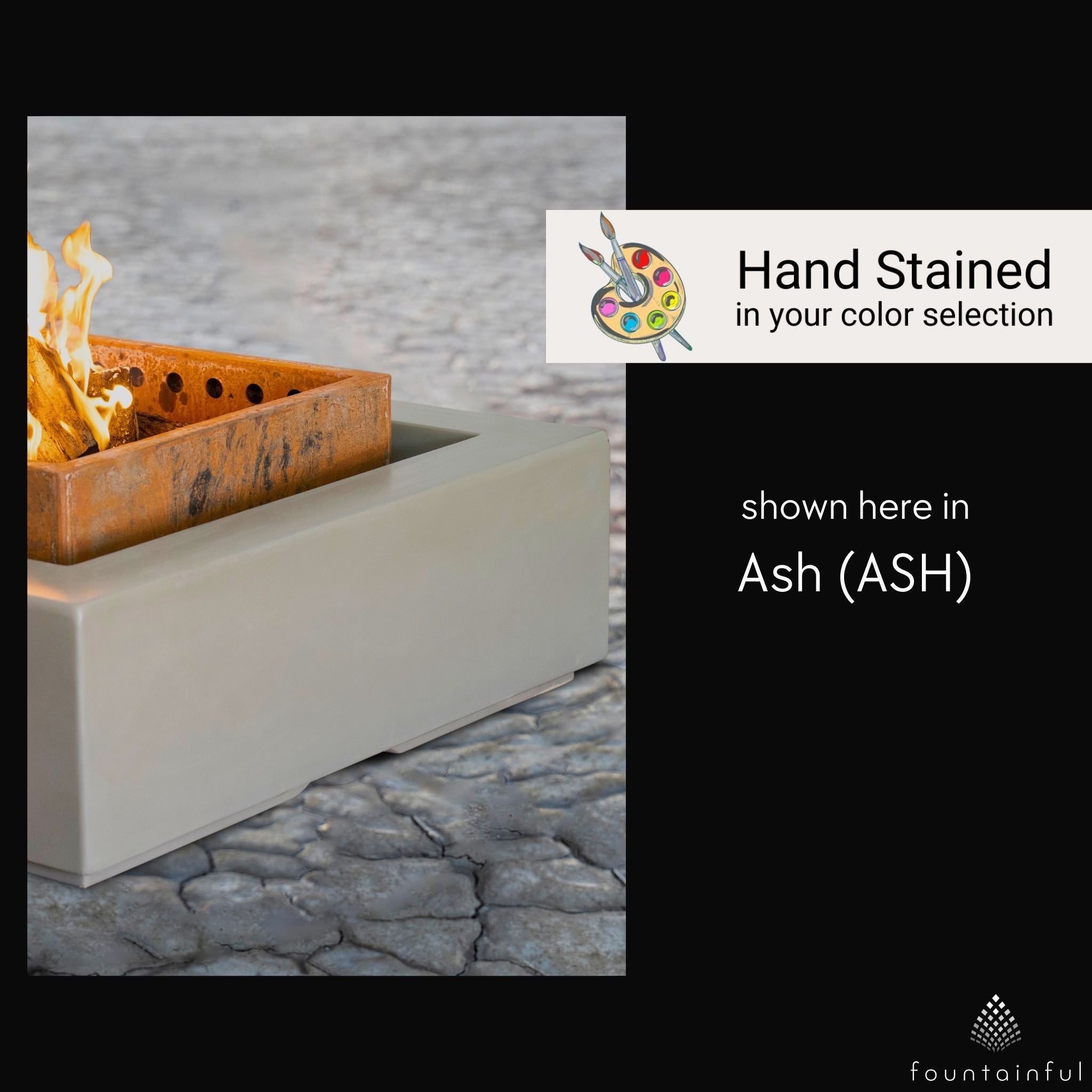 Solar Smokeless Fire Pit - Concrete & Steel - Thumbnail 3