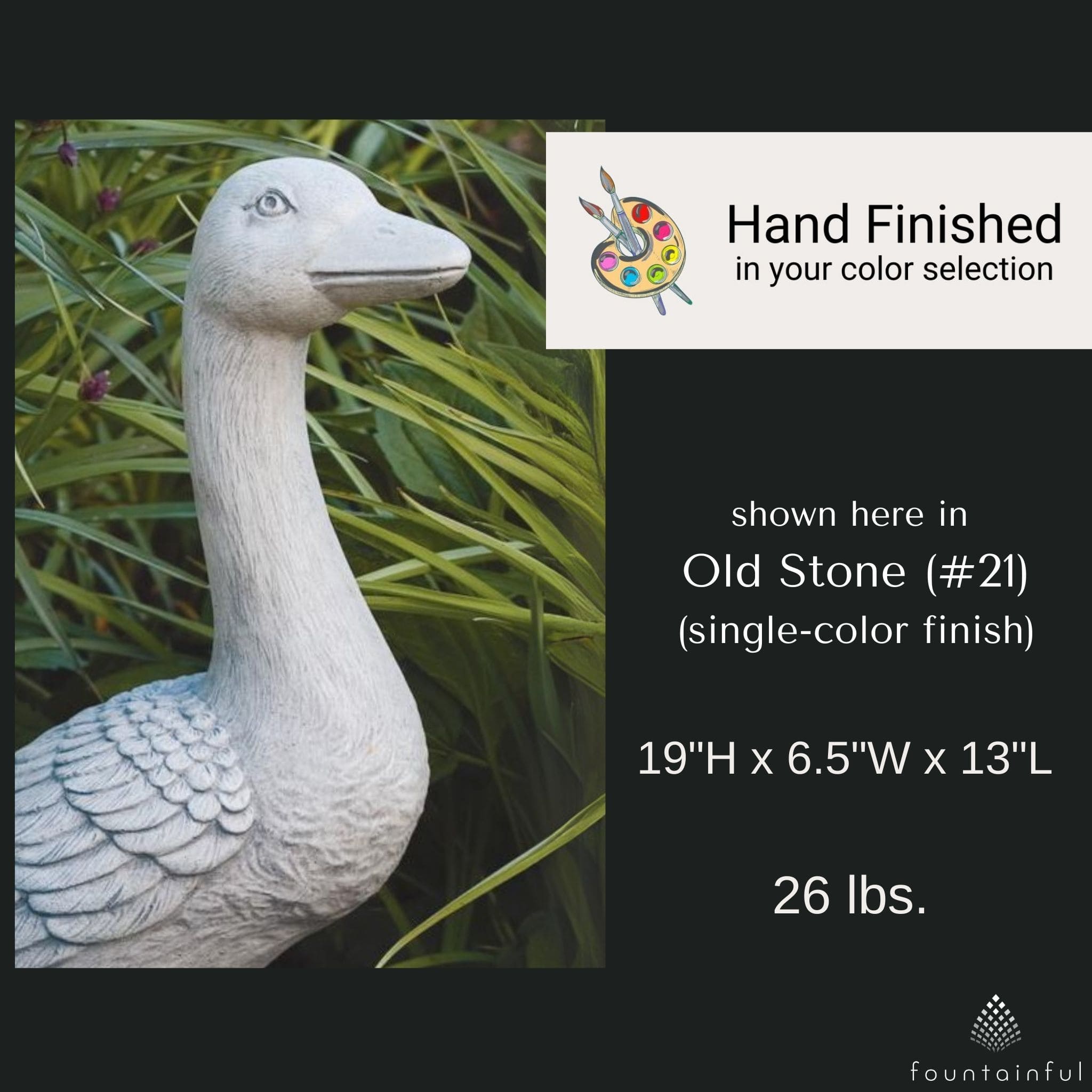 Geese Set Concrete Garden Statues - Massarellis #2825