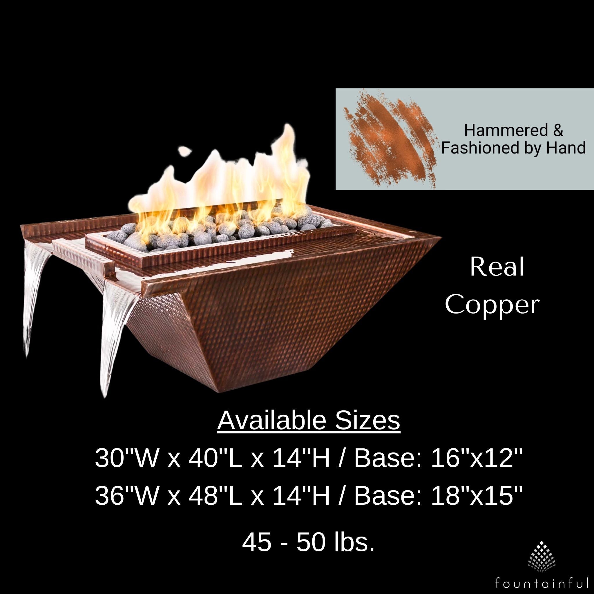 "Nile" Copper Fire & Water Bowl - The Outdoor Plus